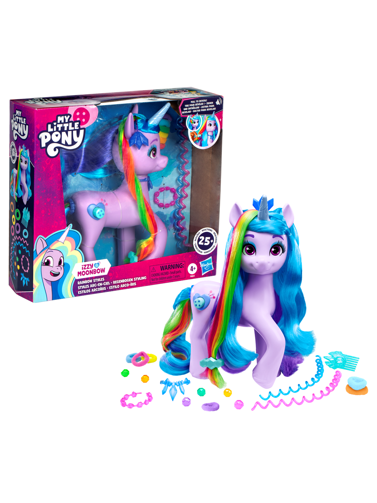 My Little Pony Tell Your Tale Rainbow Styles Izzy Moonbow Unicorn 24 cm - Dolls Accessories - F88255e00