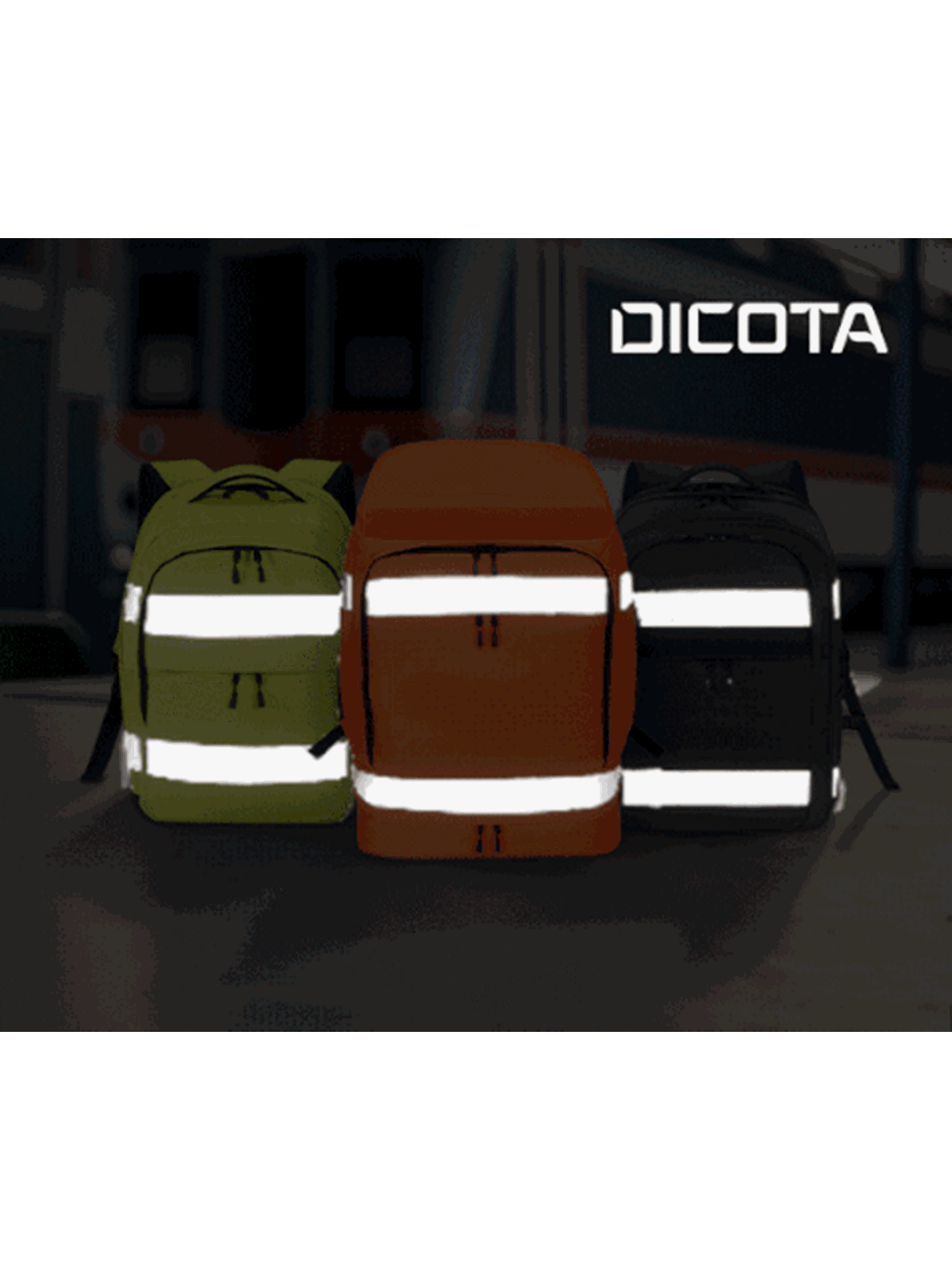 Dicota Hi-vis Rucksack - 25 Litern | Orange - Taschen - P20471-02-v2