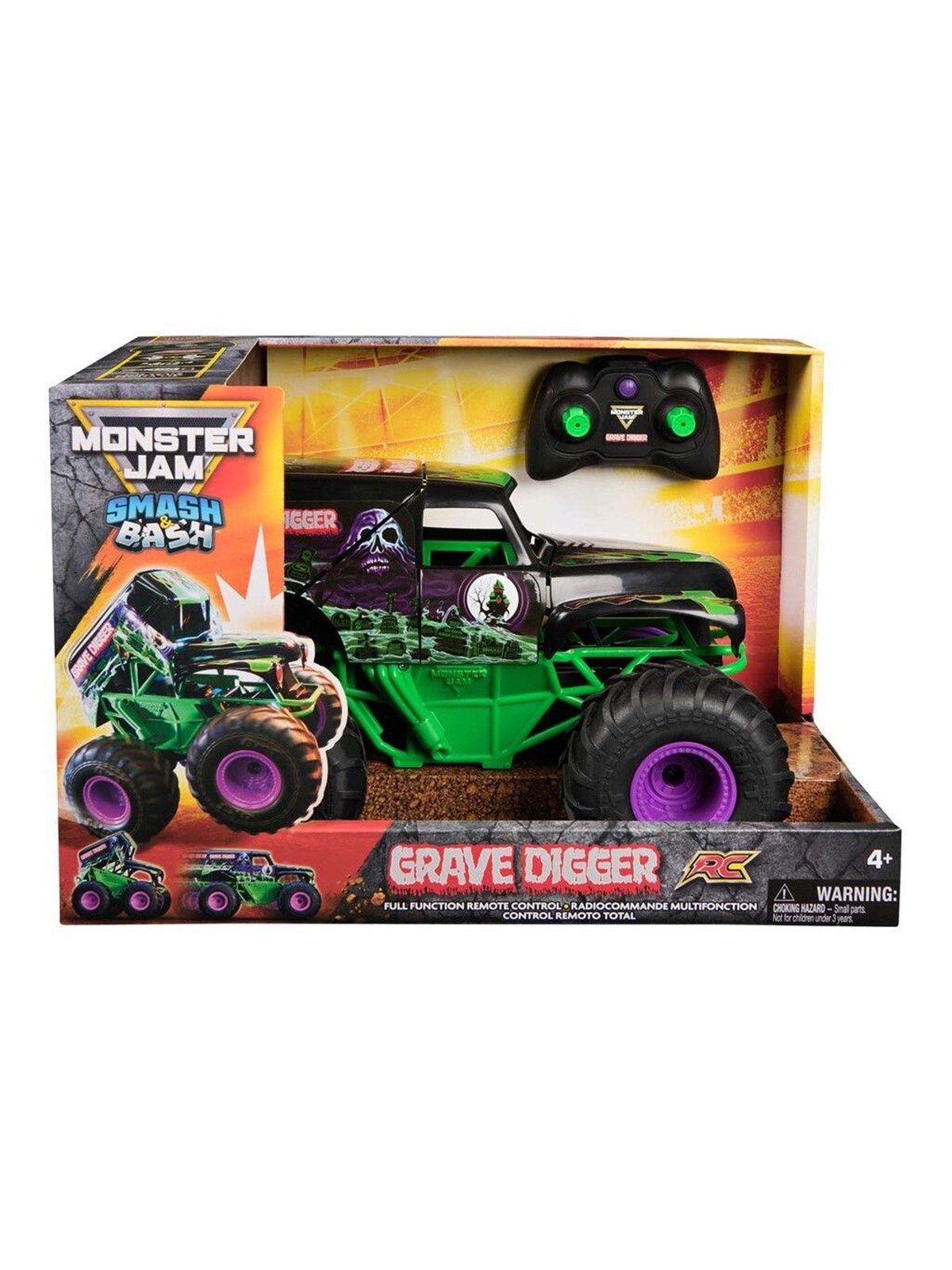 Monster Jam RC 1:15 Smash & Bash Grave Digger - Ferngesteuert - 6072500