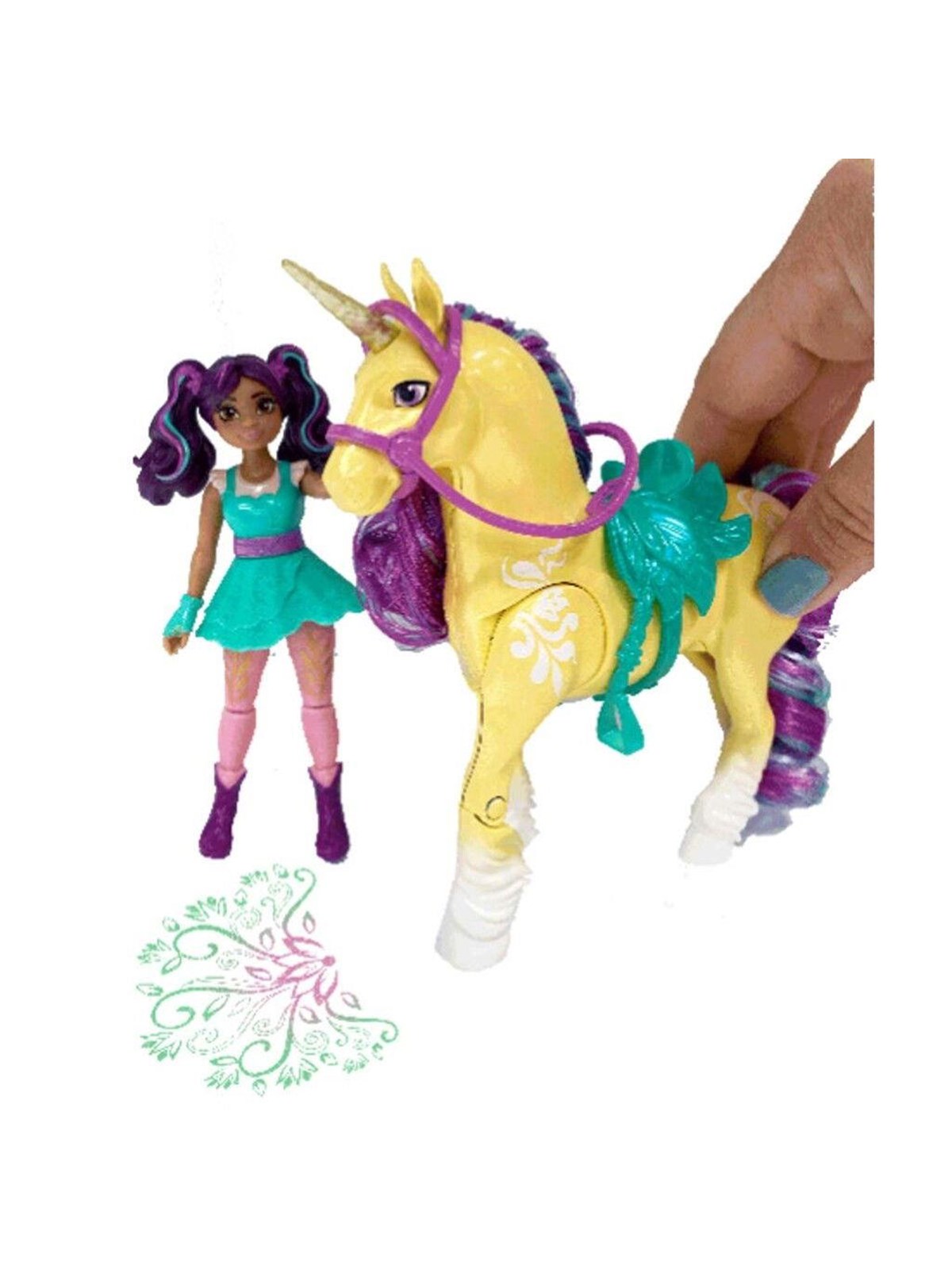 Unicorn Academy Doll Ava & Plant Magic Leaf - Dolls Accessories - 6072482