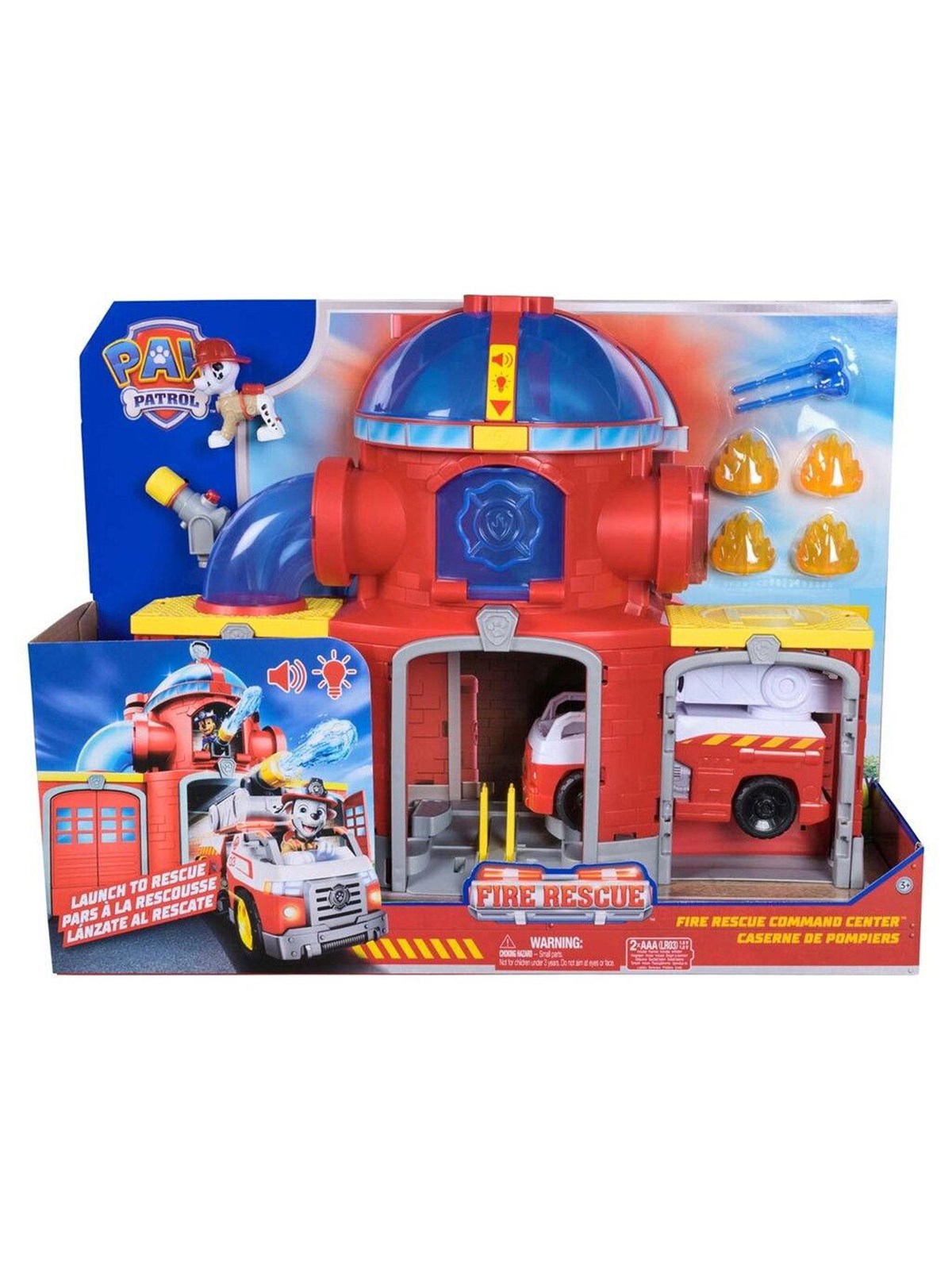 Paw Patrol Fire Rescue Command Centre With Marshall Figure - Spielzeugauto - 6073760