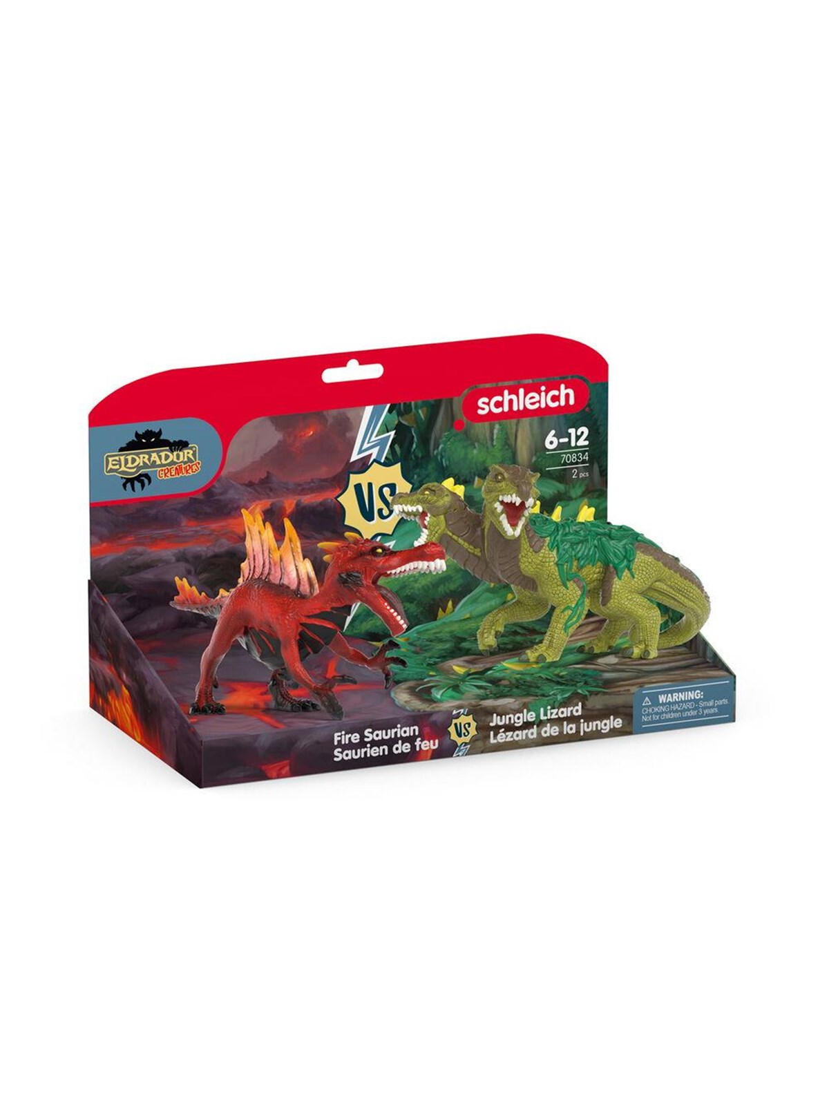 Schleich Fire Saurian vs. Jungle Lizard - 70834