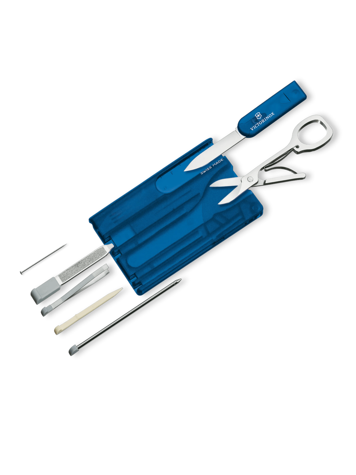 Victorinox Swisscard Blue Transparent - Multifunktionswerkzeuge - 0.7122.T2