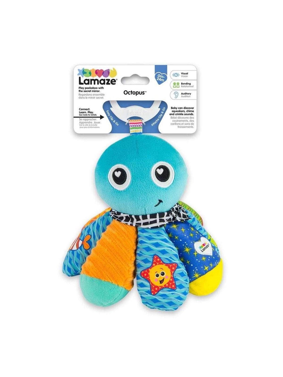Lamaze Clip & Go Salty Sam The Octopus - Baby Spielzeug - 941-27514