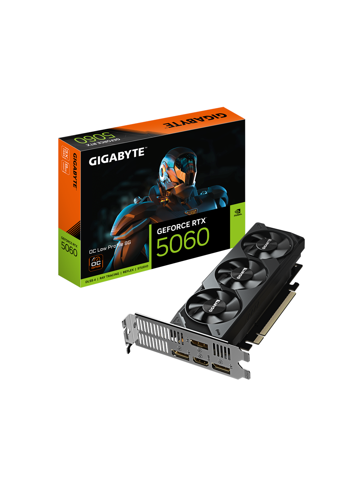 Gigabyte Geforce Rtx 5060 Low Profile OC - 8gb Gddr7 Ram - Grafikkarte - Gv-n5060oc-8gl