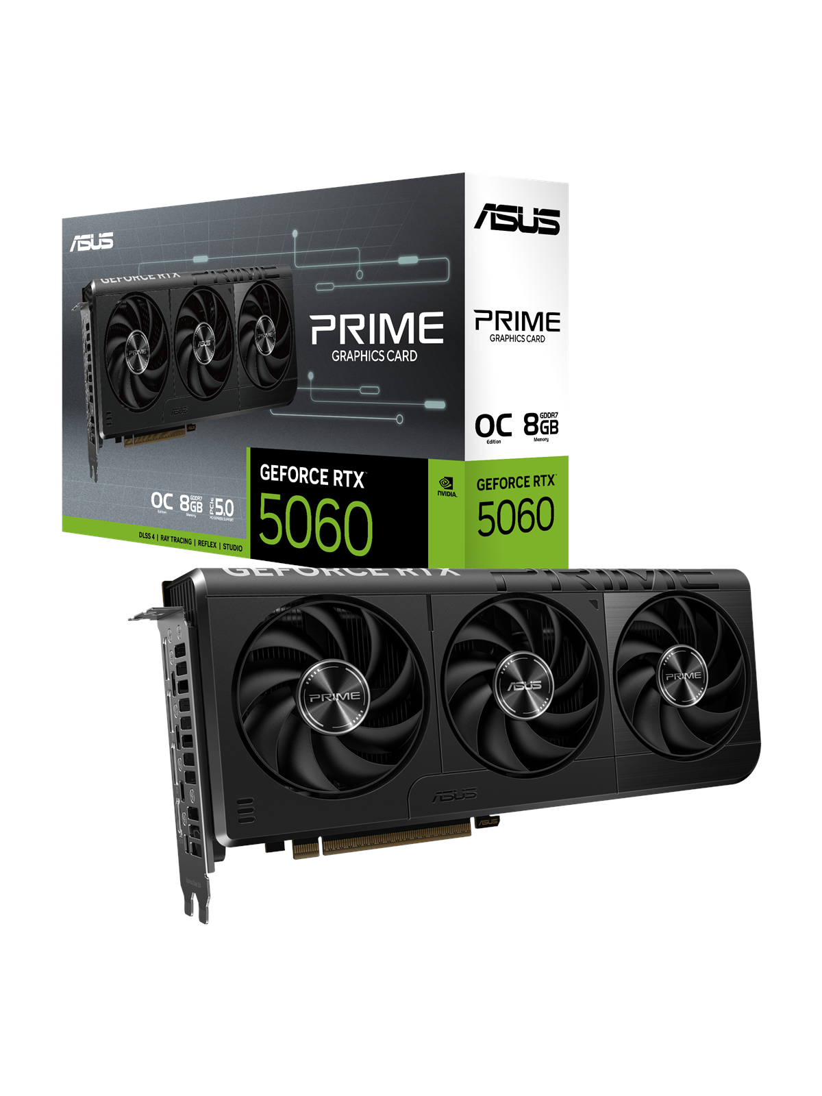 Asus Geforce Rtx 5060 Prime OC - 8gb Gddr7 Ram - Grafikkarte - 90yv0n10-m0na00