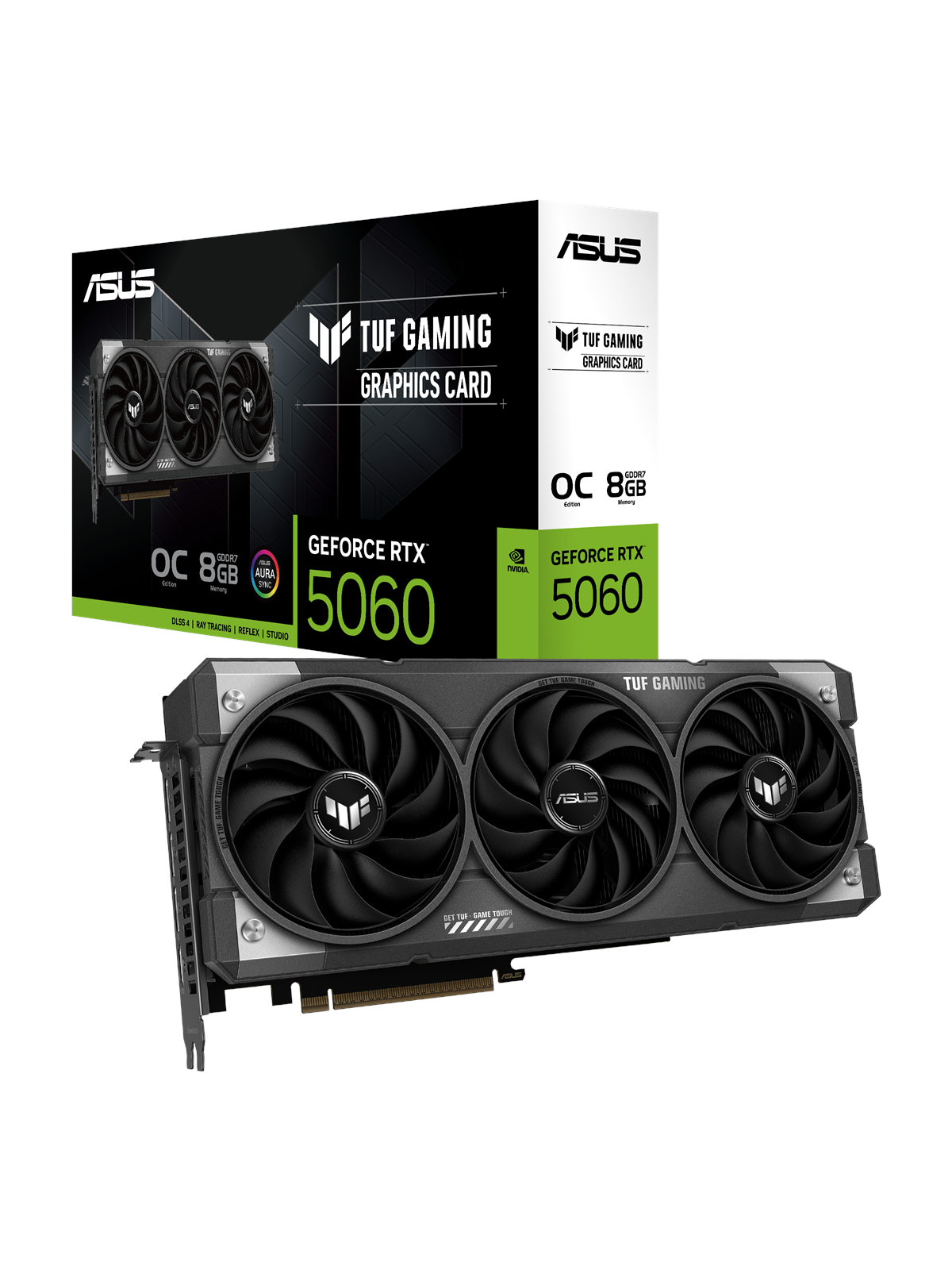 Asus Geforce Rtx 5060 Tuf OC - 8gb Gddr7 Ram - Grafikkarte - 90yv0n00-m0na00
