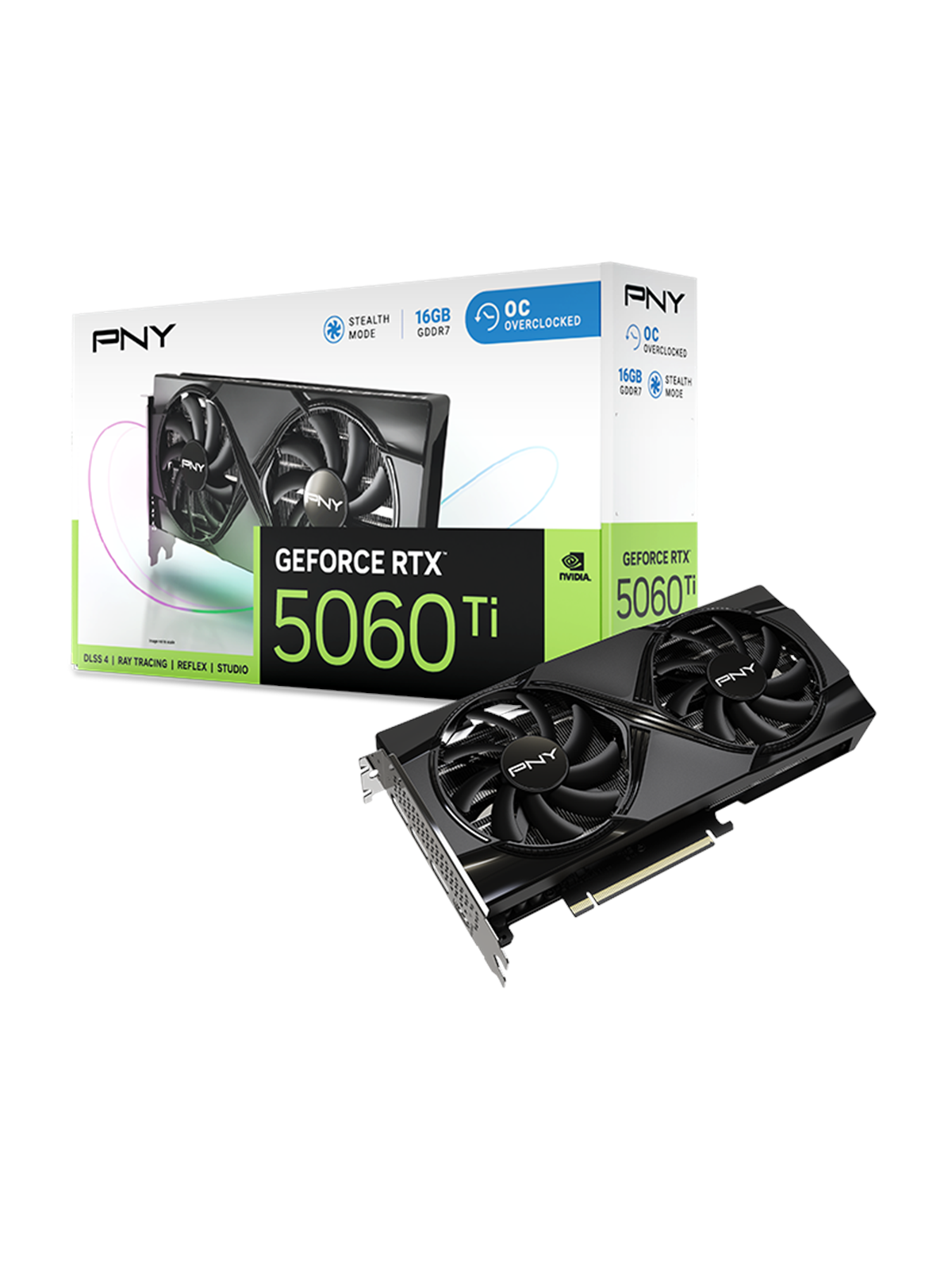 Pny Geforce Rtx 5060 Ti Dual Fan OC - 16gb Gddr7 Ram - Grafikkarte - Vcg5060t16dfxpb1-o