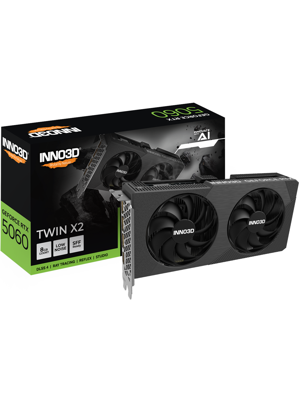 Inno3d Geforce Rtx 5060 Twin X2 - 8gb Gddr7 Ram - Grafikkarte - N50602-08d7-195071n