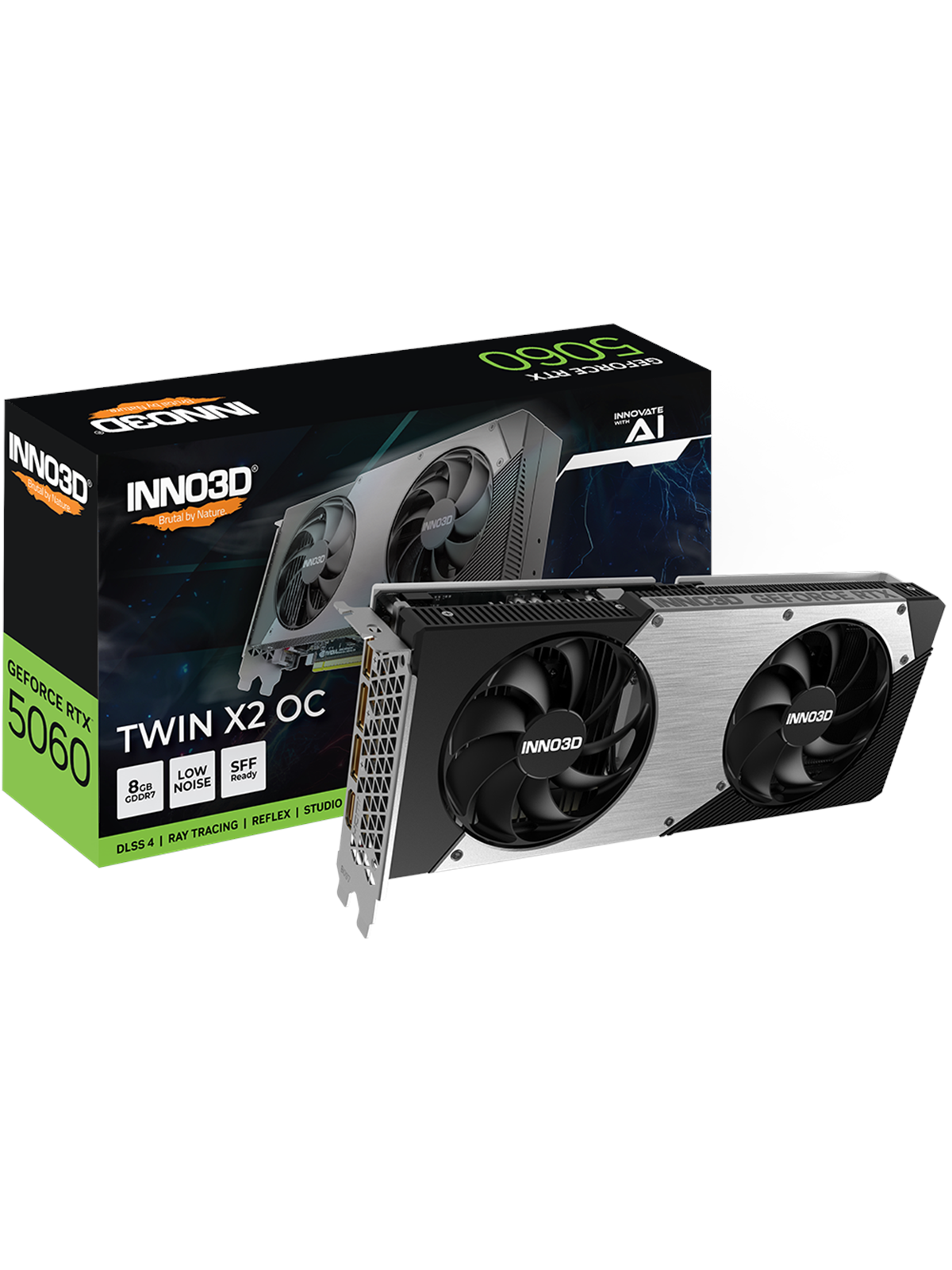 Inno3d Geforce Rtx 5060 Twin X2 OC - 8gb Gddr7 Ram - Grafikkarte - N50602-08d7x-195070n