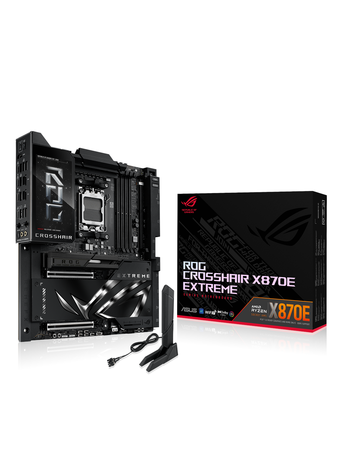 Asus Rog Crosshair X870e Extreme Mainboard - Amd X870e - Amd Am5 Socket - Ddr5 Ram - Extended Atx - 90mb1lb0-m0eay0