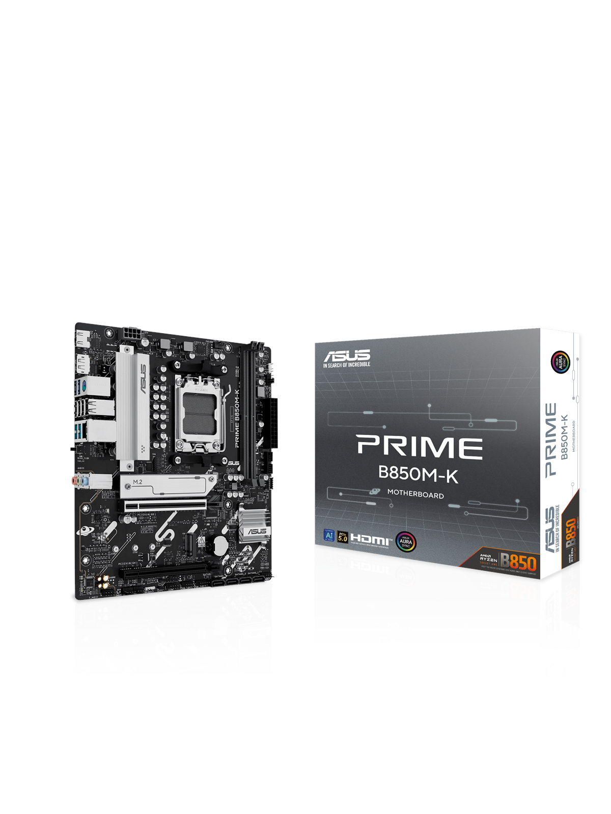 Asus Prime B850m-k Mainboard - Amd B850 - Amd Am5 Socket - Ddr5 Ram - Micro-atx - 90mb1lv0-m0eay0
