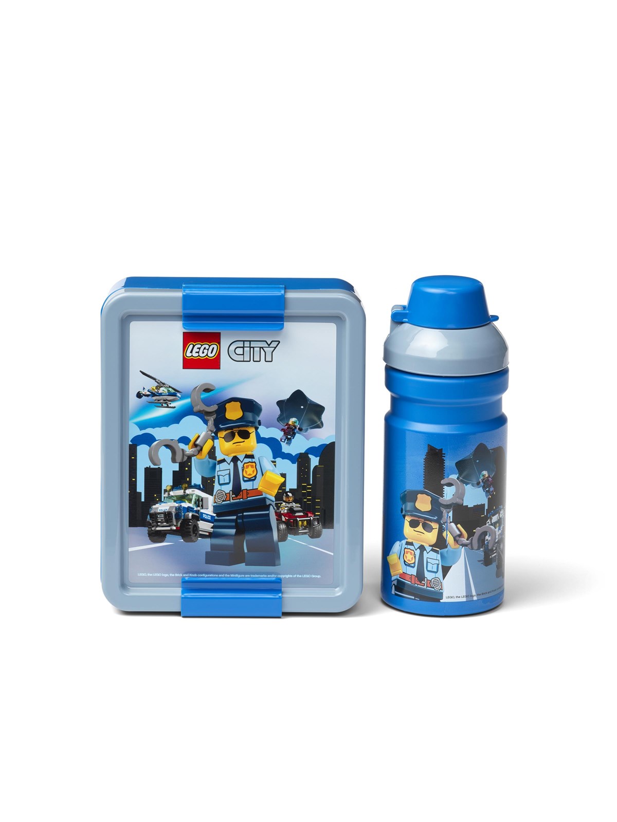 Euromic Lego Lunch Set - Box & Bottle 390 ml - Lego City - Hobby Zubehoer - 401508799-40581735