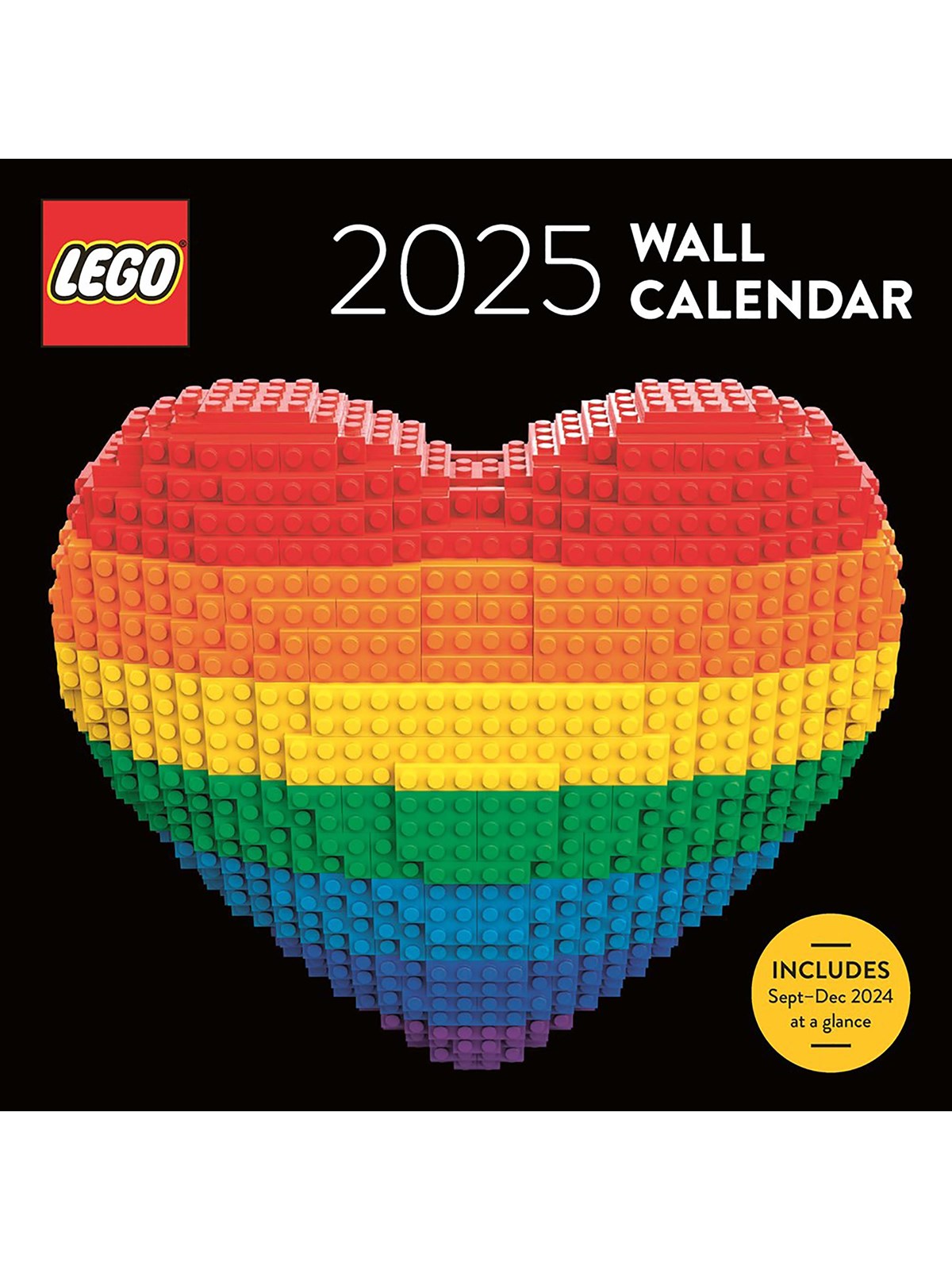 Euromic Lego Wall Calendar 2025 - Rainbow Heart - Hobby Zubehoer - 4013062-228792