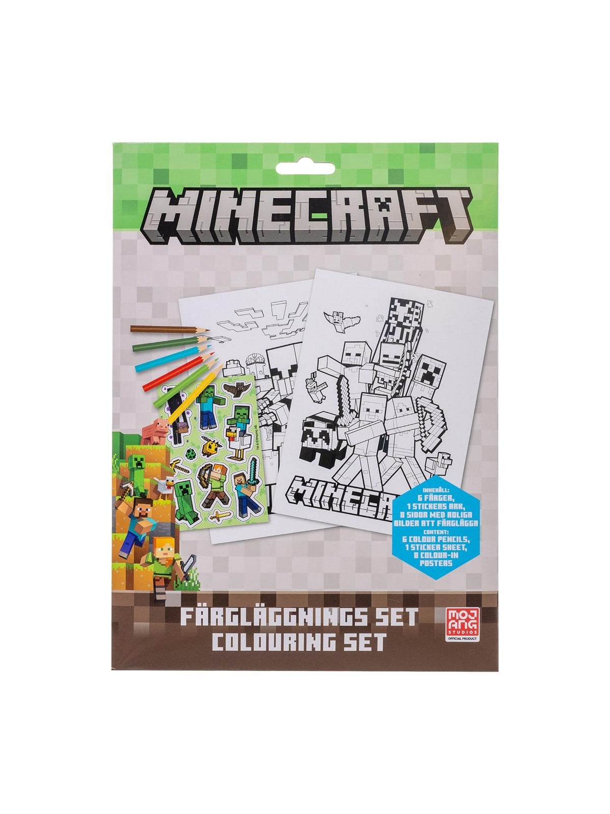 Euromic Minecraft Coloring Set W/6 Col. Pencils Sticker - Schul Zubehoer - 166506853