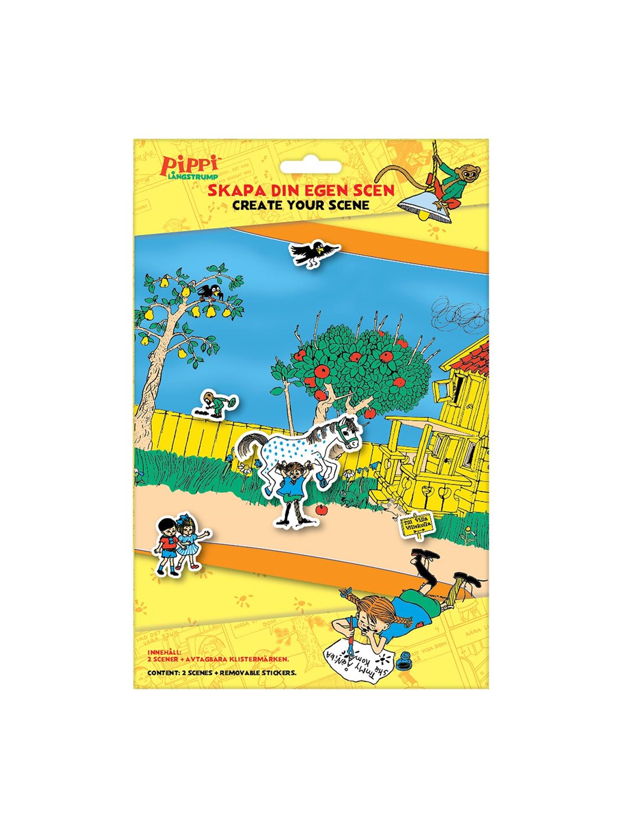 Euromic Pippi Stickers Set Create Your Scene in Paper Pack - Schreibtischzubehoer - 163700310