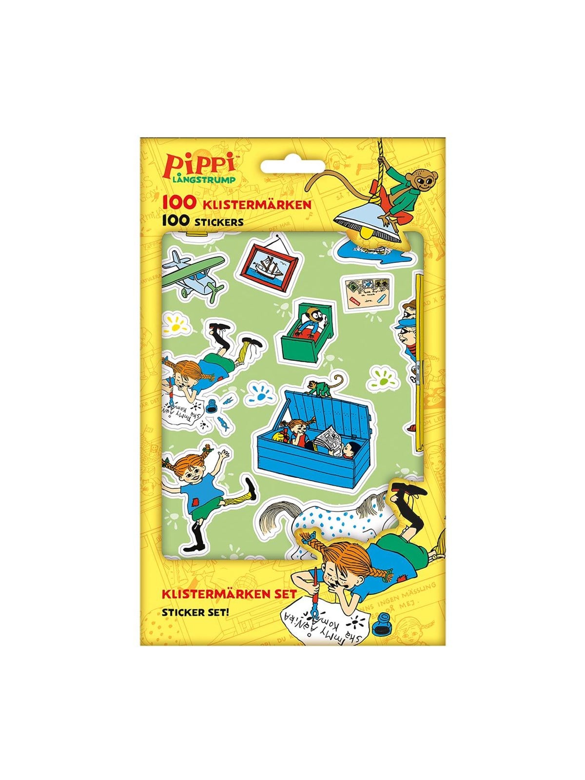 Euromic Pippi Stickers Set W/100 Stickers in Paper Pack - Schul Zubehoer - 163700302