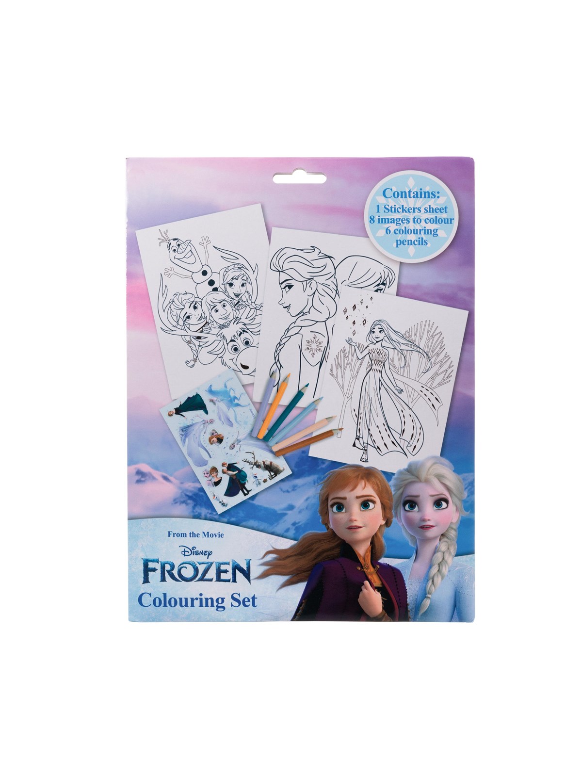 Euromic Colouring Set With Colouring Sheets And 6 Pre-sharpened Colouring Pencils Packed in Polybag With Header Card - Utensilien Zum Schreiben Und 