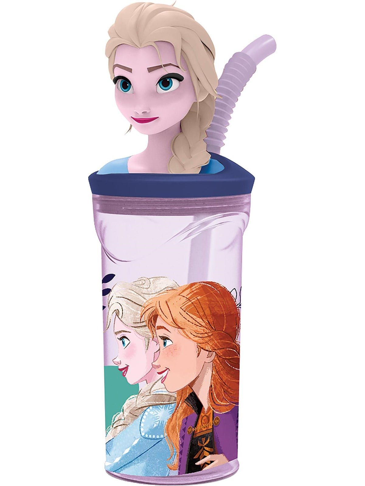 Euromic Frozen II 3D Figurine Tumbler Bottle 360 ml - New - Schul Zubehoer - 088808720-74266
