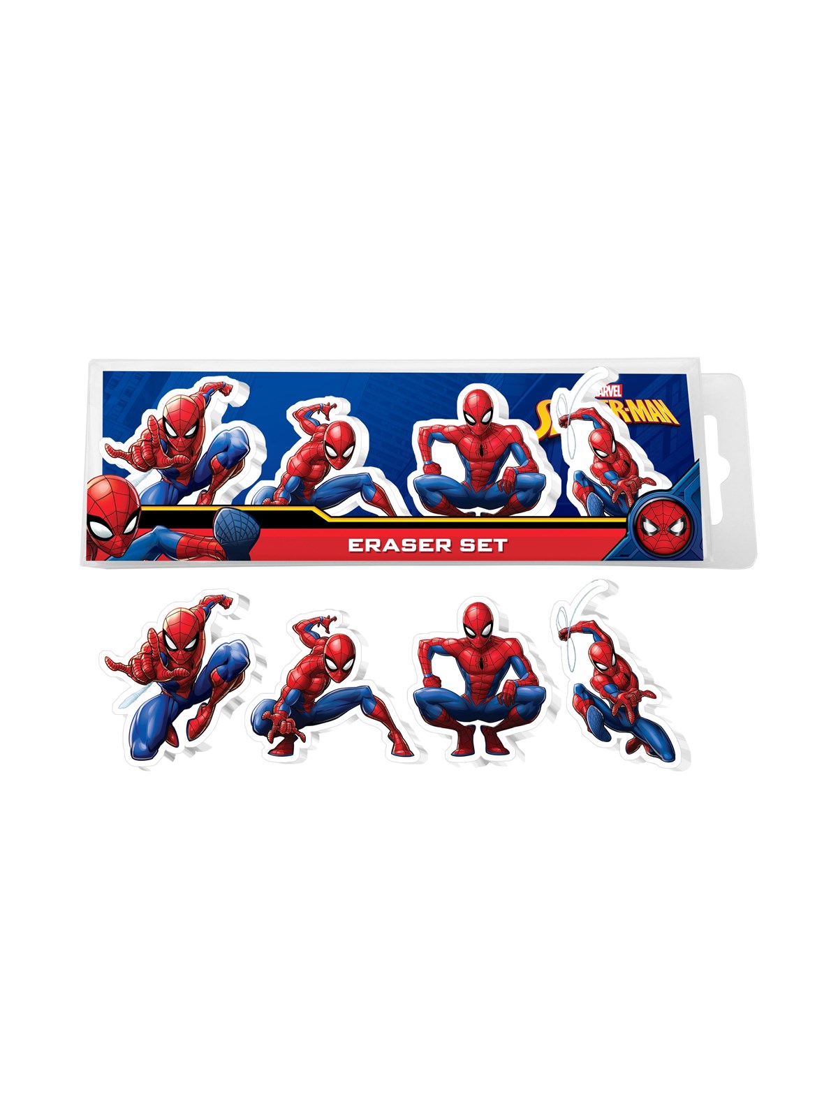 Euromic Spiderman 4-pack Erasers in Box - Schul Zubehoer - 017807106