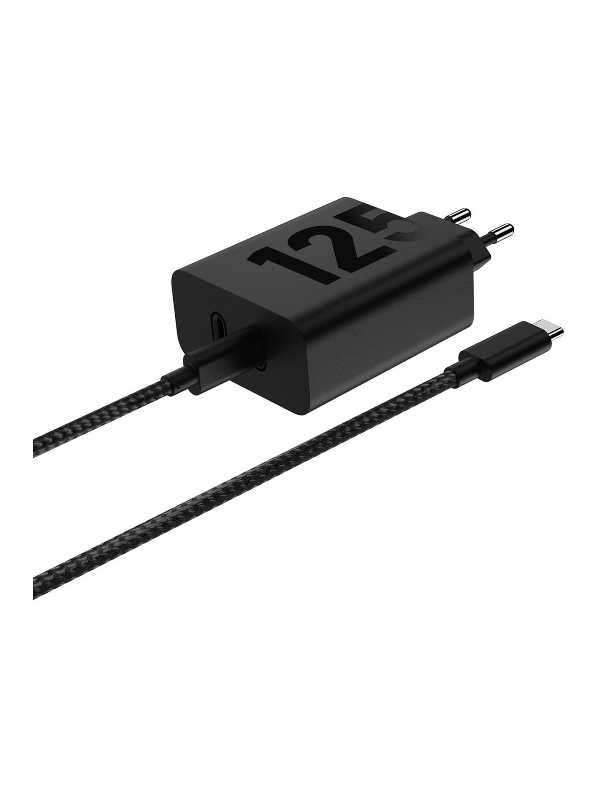 Motorola TurboPower 125W Duo Power Adapter - Black (Incl. USB-C cable) Image