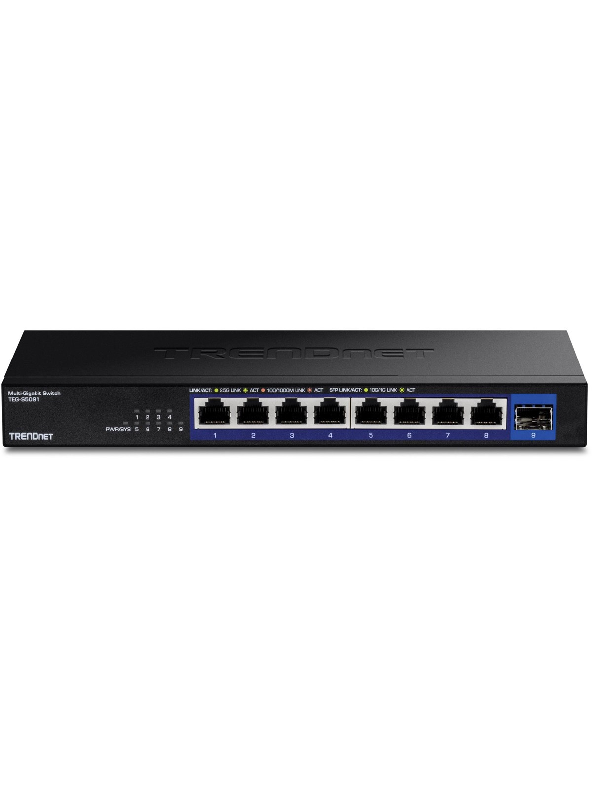 Trendnet Teg-s5091 9-port 2.5G Unmanaged Switch With 10g Sfp+ Port - Switches