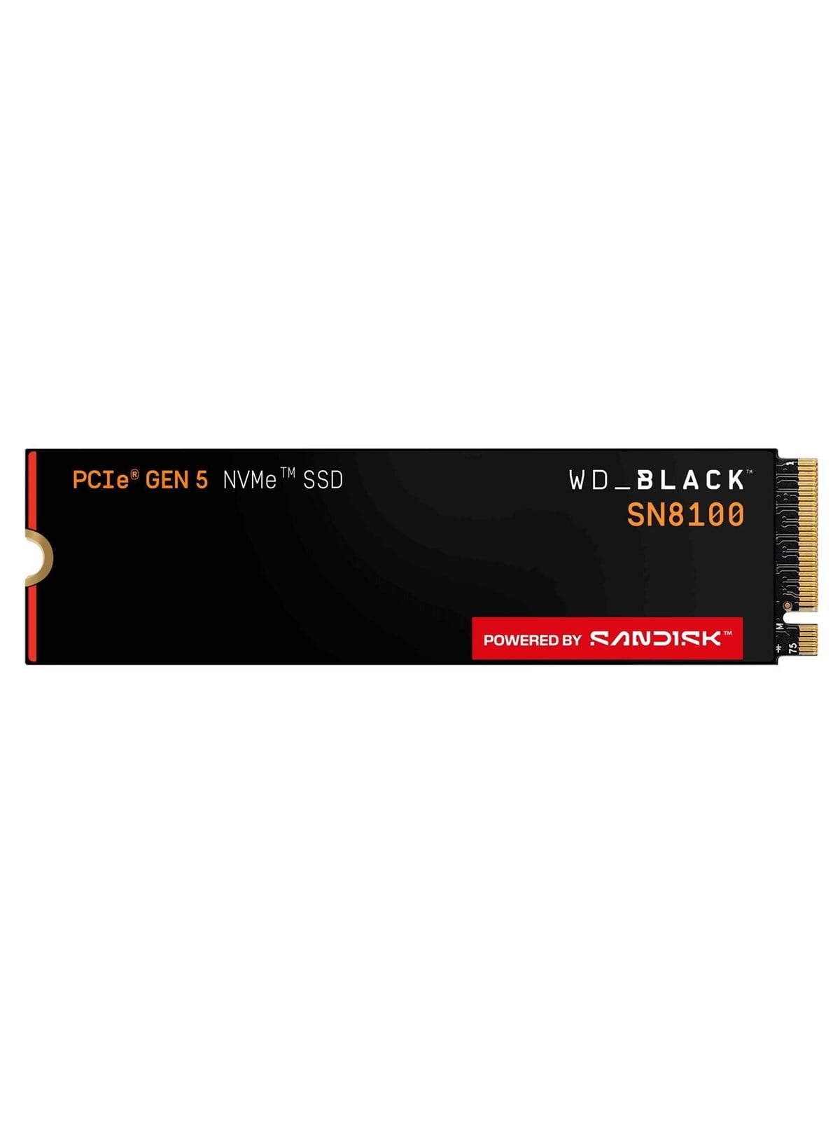 Sandisk WD Black Sn8100 Ssd - 4tb - M.2 2280 - Pcie 5.0 - Ohne Kühlkörper - Wds400t1x0m-00cmt0