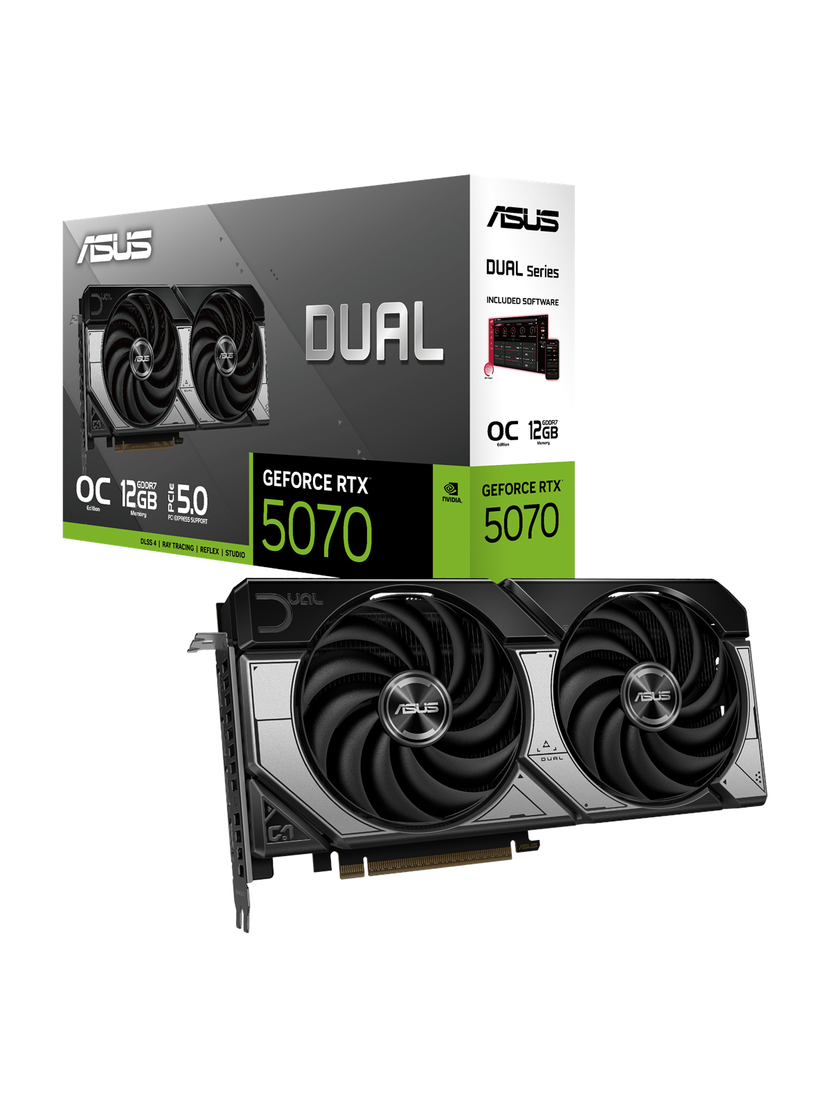 Asus Geforce Rtx 5070 Dual OC - 12gb Gddr7 Ram - Grafikkarte - 90yv0m17-m0na00