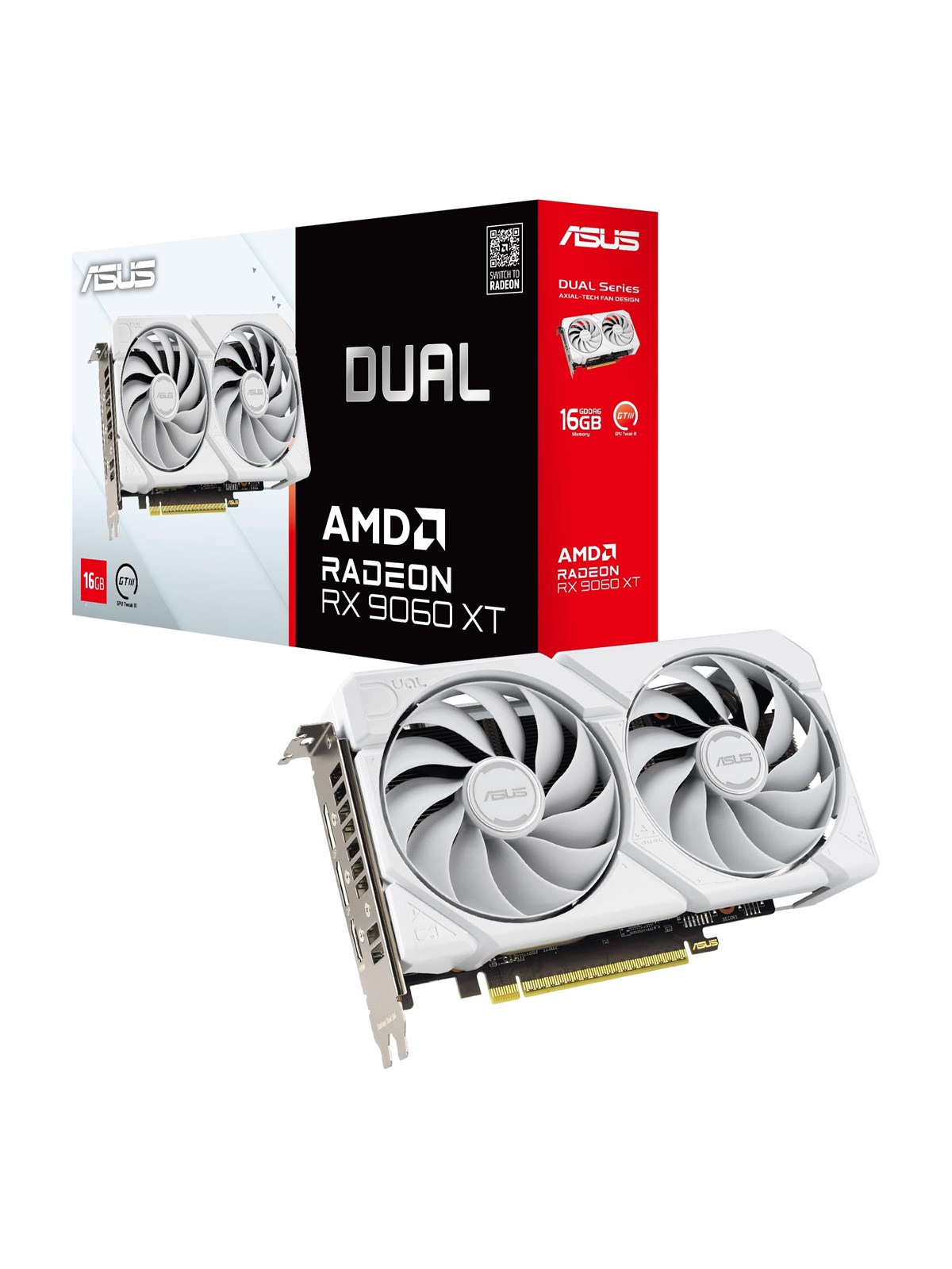 Asus Radeon RX 9060 XT Dual White - 16gb Gddr6 Ram - Grafikkarte - 90yv0lg3-m0na00