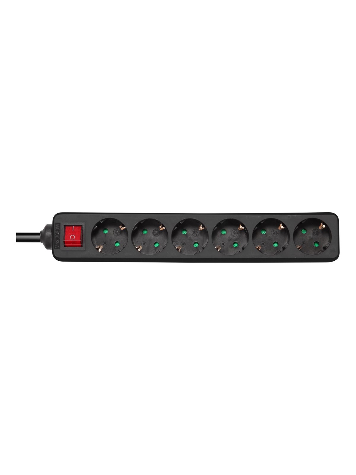 Deltaco Gt-0660 Power Strip - 1.5 m - Stromkabel Extern