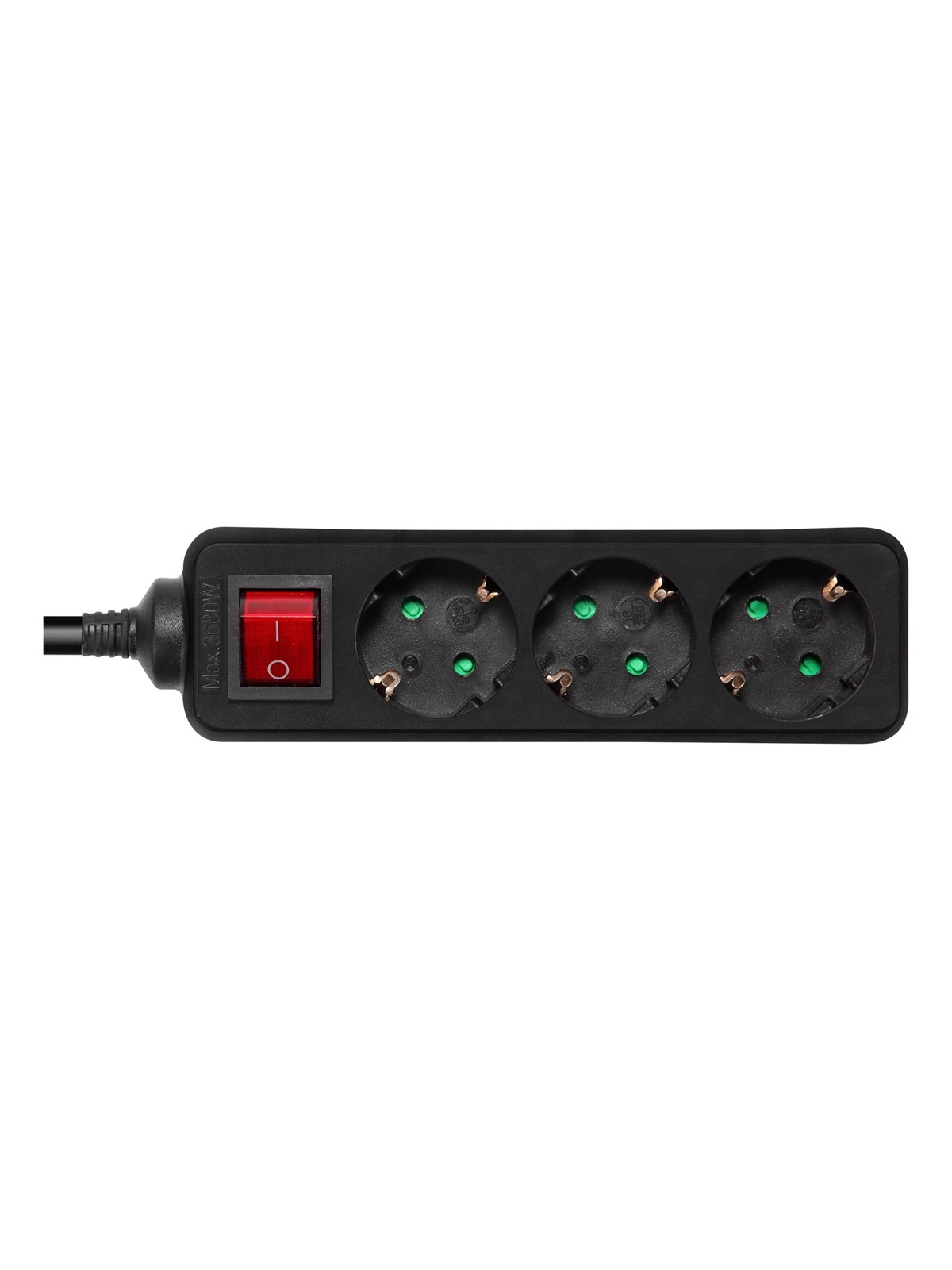Deltaco Gt-0361 Power Strip - 3 m - Stromkabel Extern