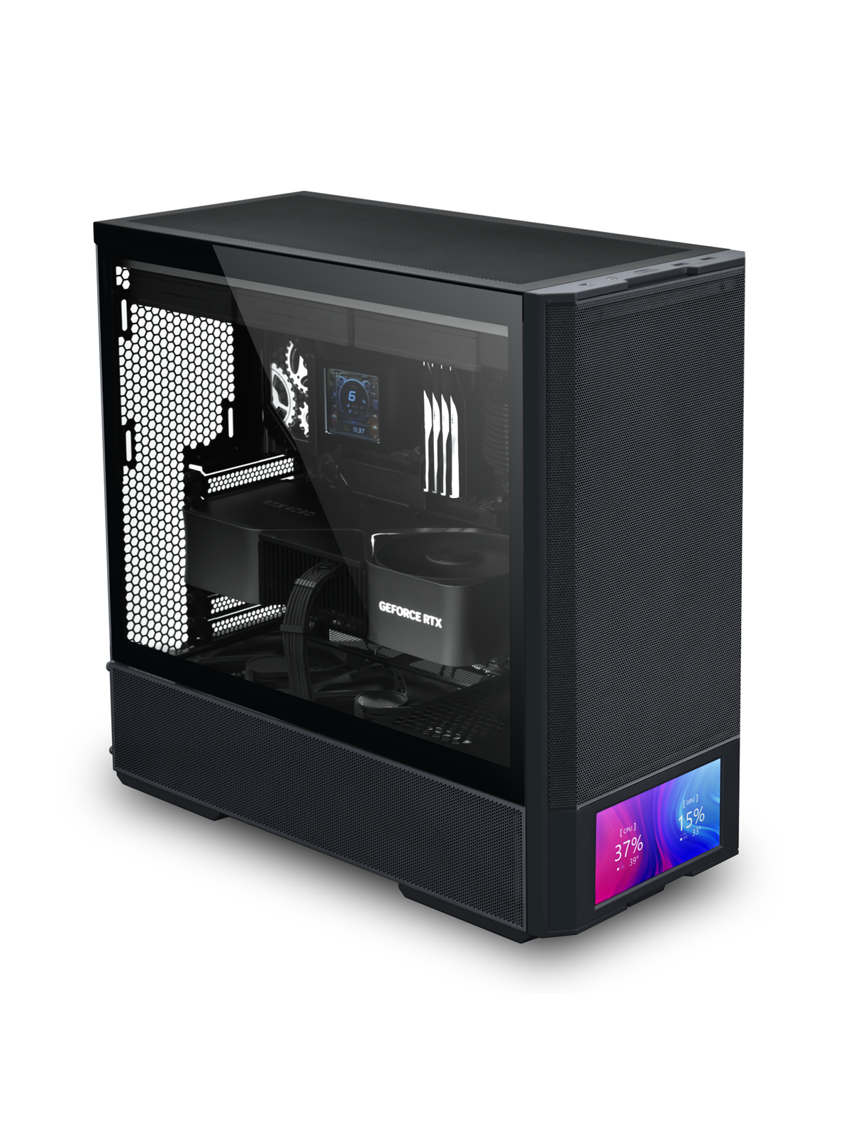 Lian Li Lancool 207 Digital - Black - Gehäuse - Miditower - Schwarz - Gehaeuse - G99.Lan207dx.00