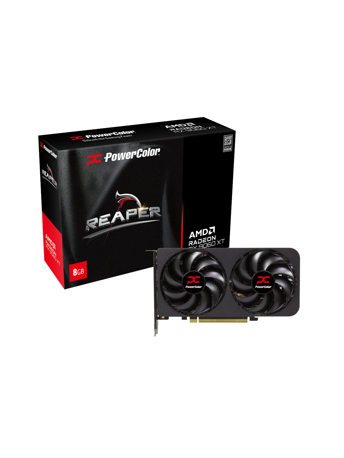 Powercolor Radeon RX 9060 XT Reaper - 8gb Gddr6 Ram - Grafikkarte - Rx9060 XT 8g-a