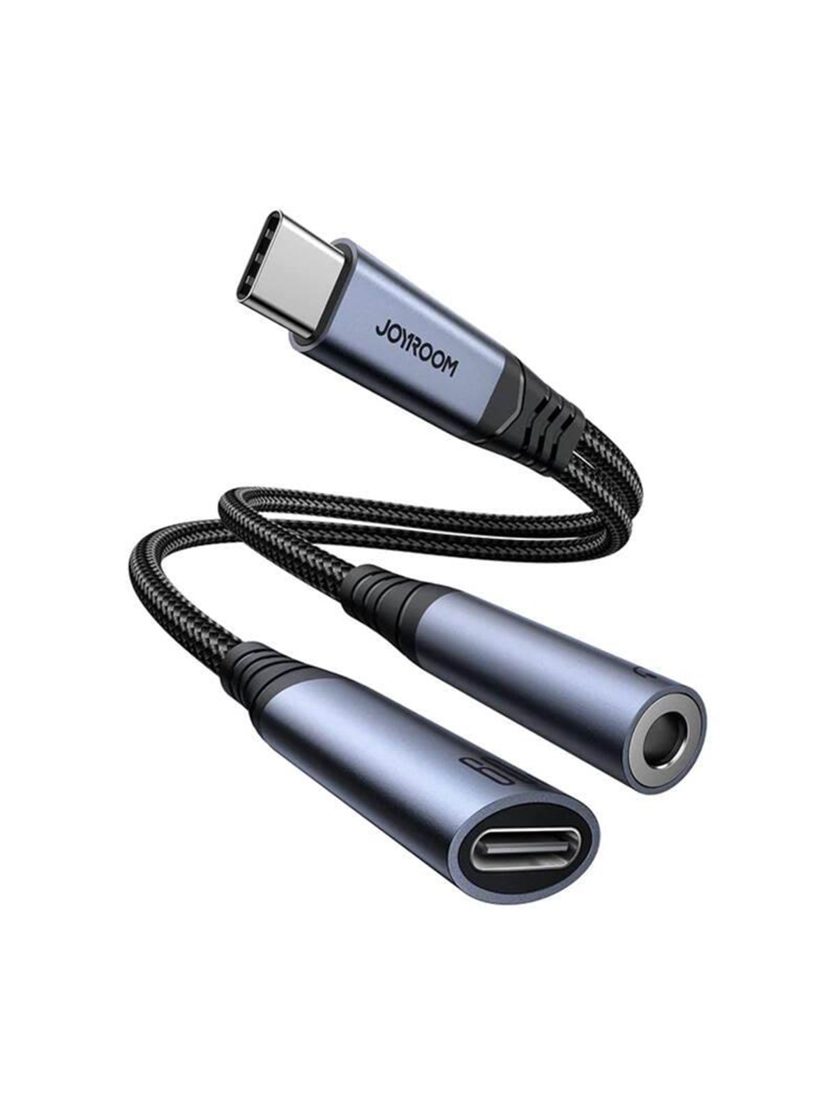 Joyroom 2-in-1 Audio Adapter Sy-c02 - Usb-c to 3.5mm + Usb-c - Andere Kabel