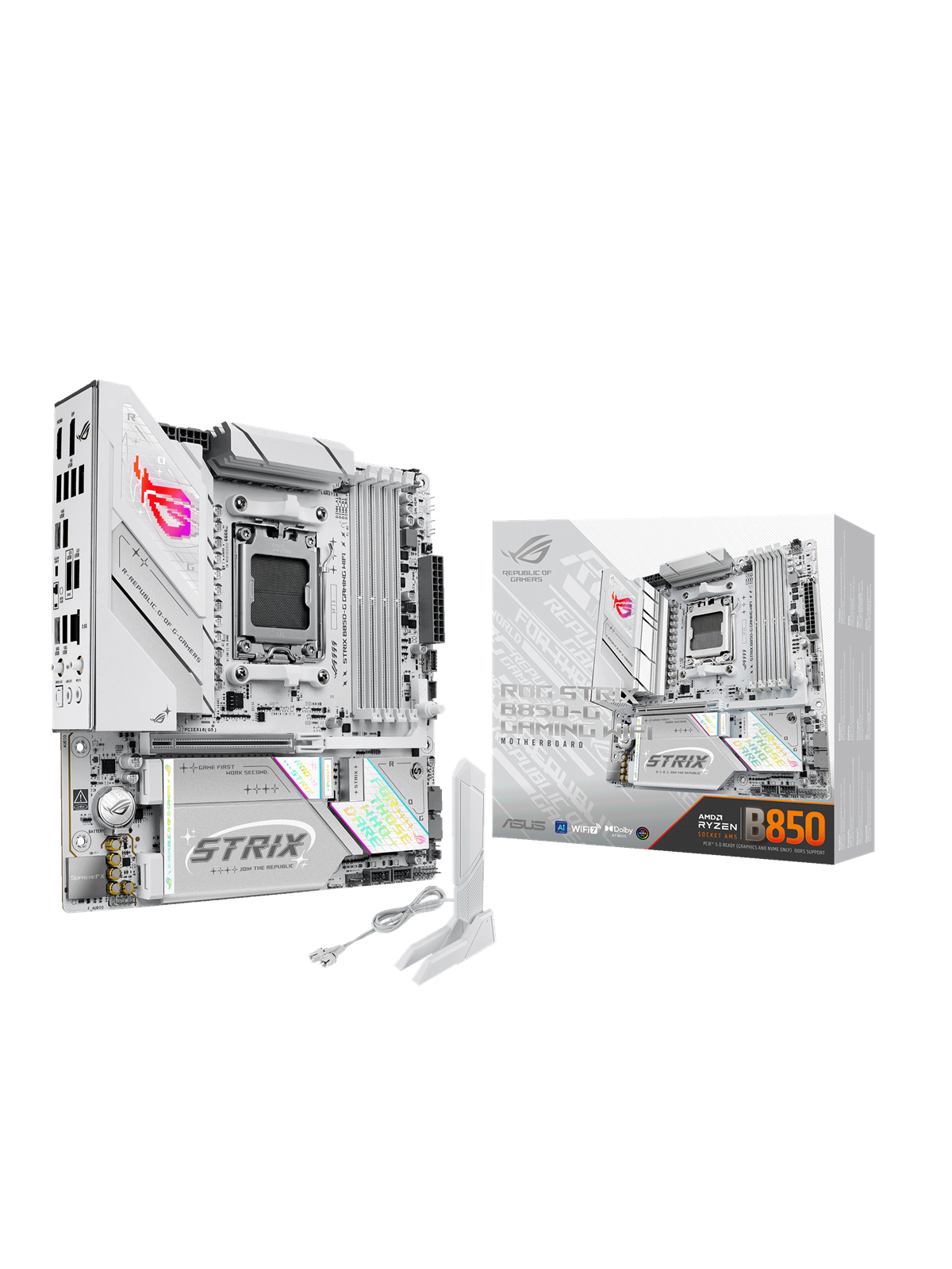 Asus Rog Strix B850-g Gaming Wifi Mainboard - Amd B850 - Amd Am5 Socket - Ddr5 Ram - Micro-atx - 90mb1m30-m0eay0