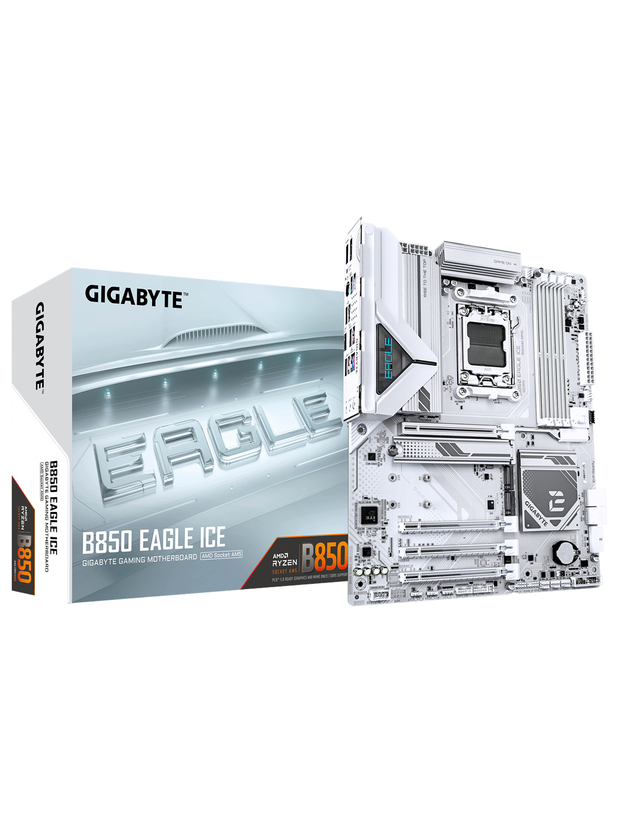 Gigabyte B850 Eagle Ice Mainboard - Amd B850 - Amd Am5 Socket - Ddr5 Ram - Atx