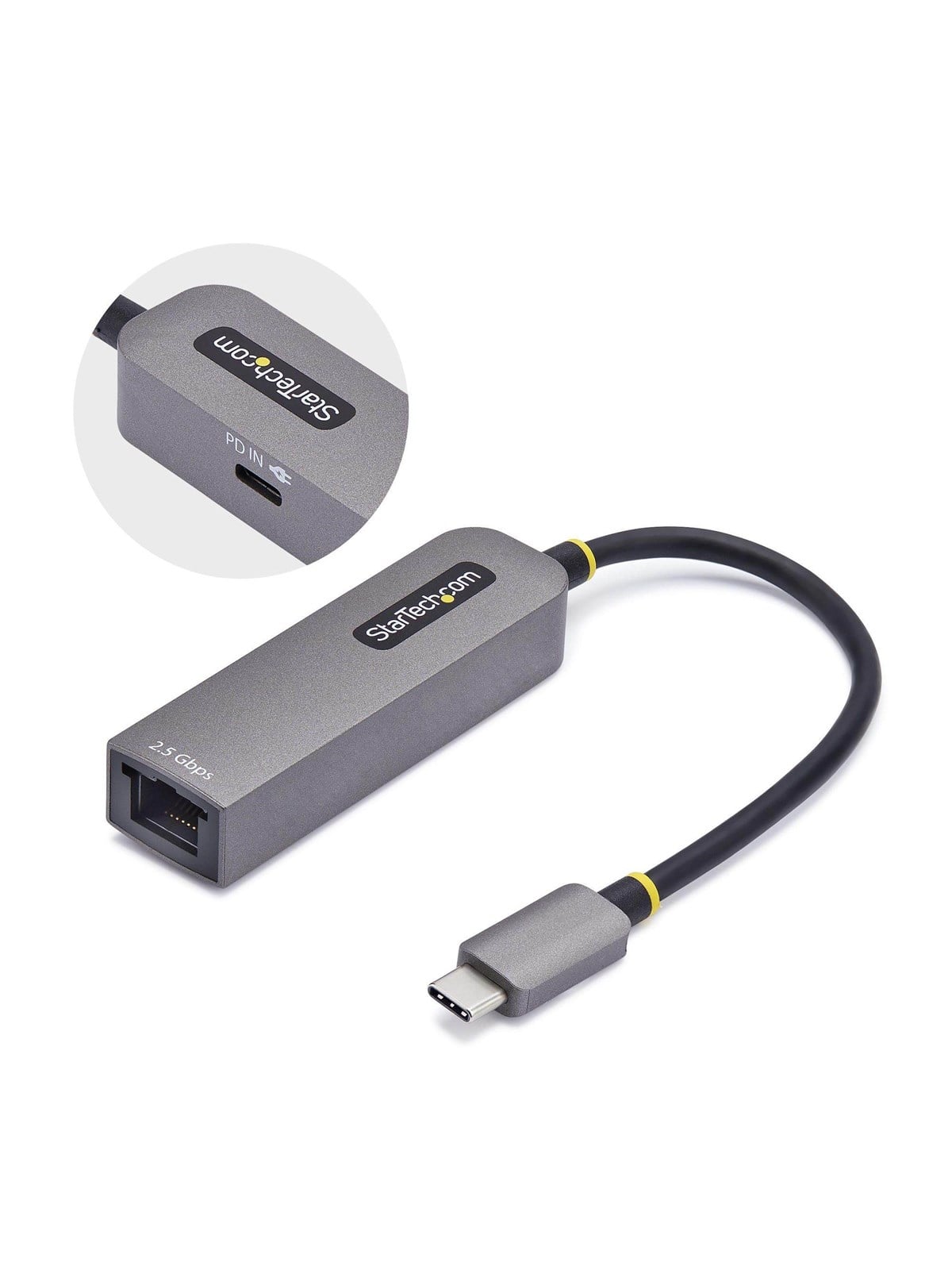 2.5gbe Usb-c to Ethernet Adapter - Network Adapter - Usb-c 3.2 Gen 1 / Thunderbolt 3 - 10m/100m/1g/2.5 Gigabit Ethernet + Usb-c 3.2 Gen 1 - 