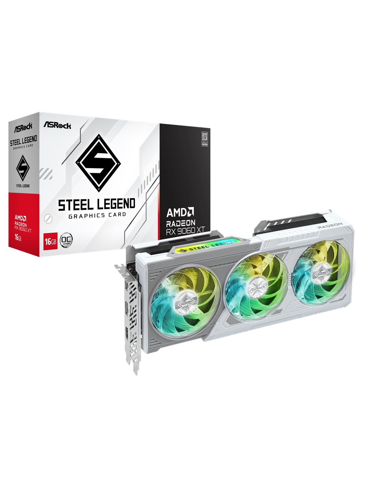 Asrock Radeon RX 9060 XT Steel Legend - 16gb Gddr6 Ram - Grafikkarte - 90-ga5jzz-00uanf