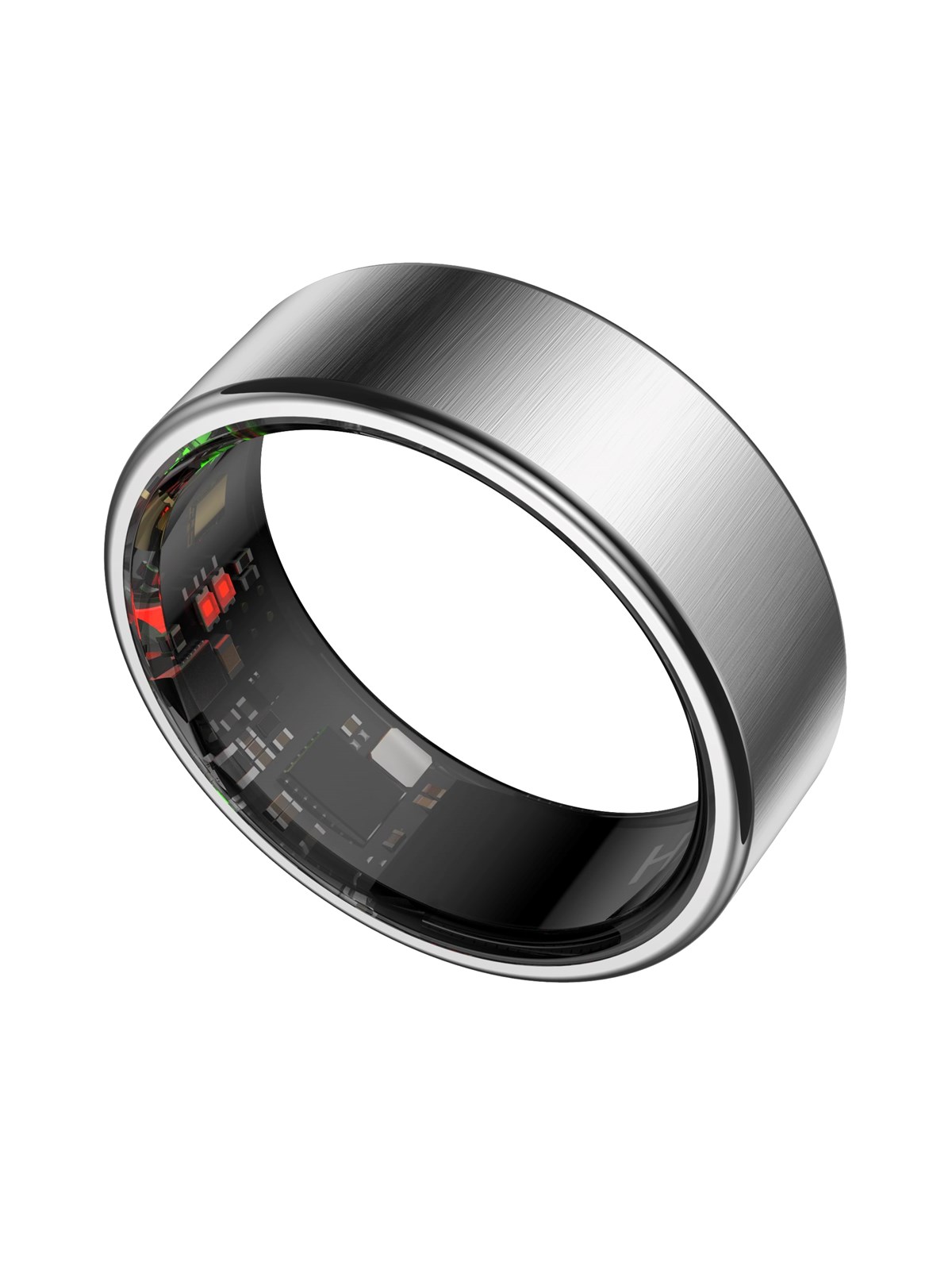 Haale II - Brushed Silver 10 - Smart Ring - H2-brushed-silver-10