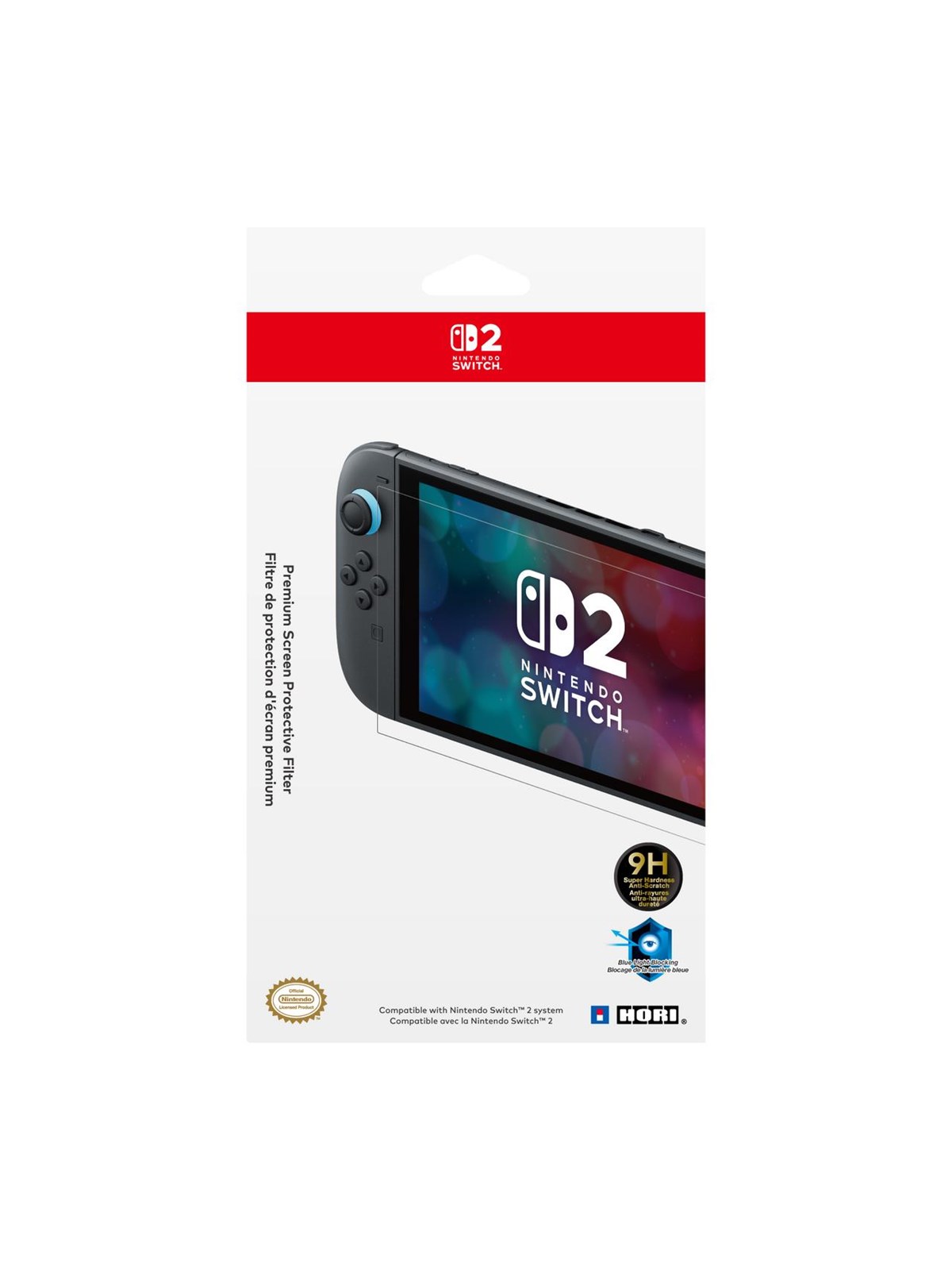 Hori Premium Screen Protective Filter - Displayschutzfolie - Nintendo Switch 2 - Gaming Zubehoer - Nsx-059e