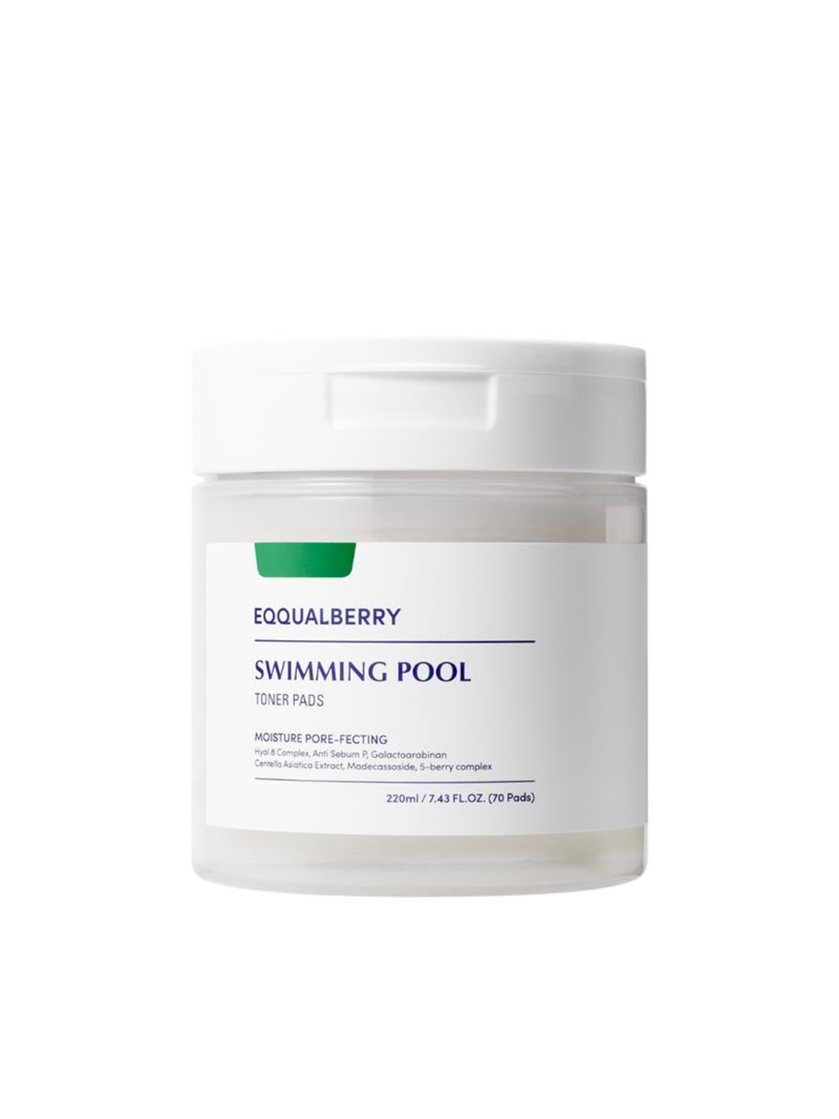 Eqqualberry Swimming Pool Toner Pads 220 ml / 70 Pcs - Gesichtspflege - 8809875454312