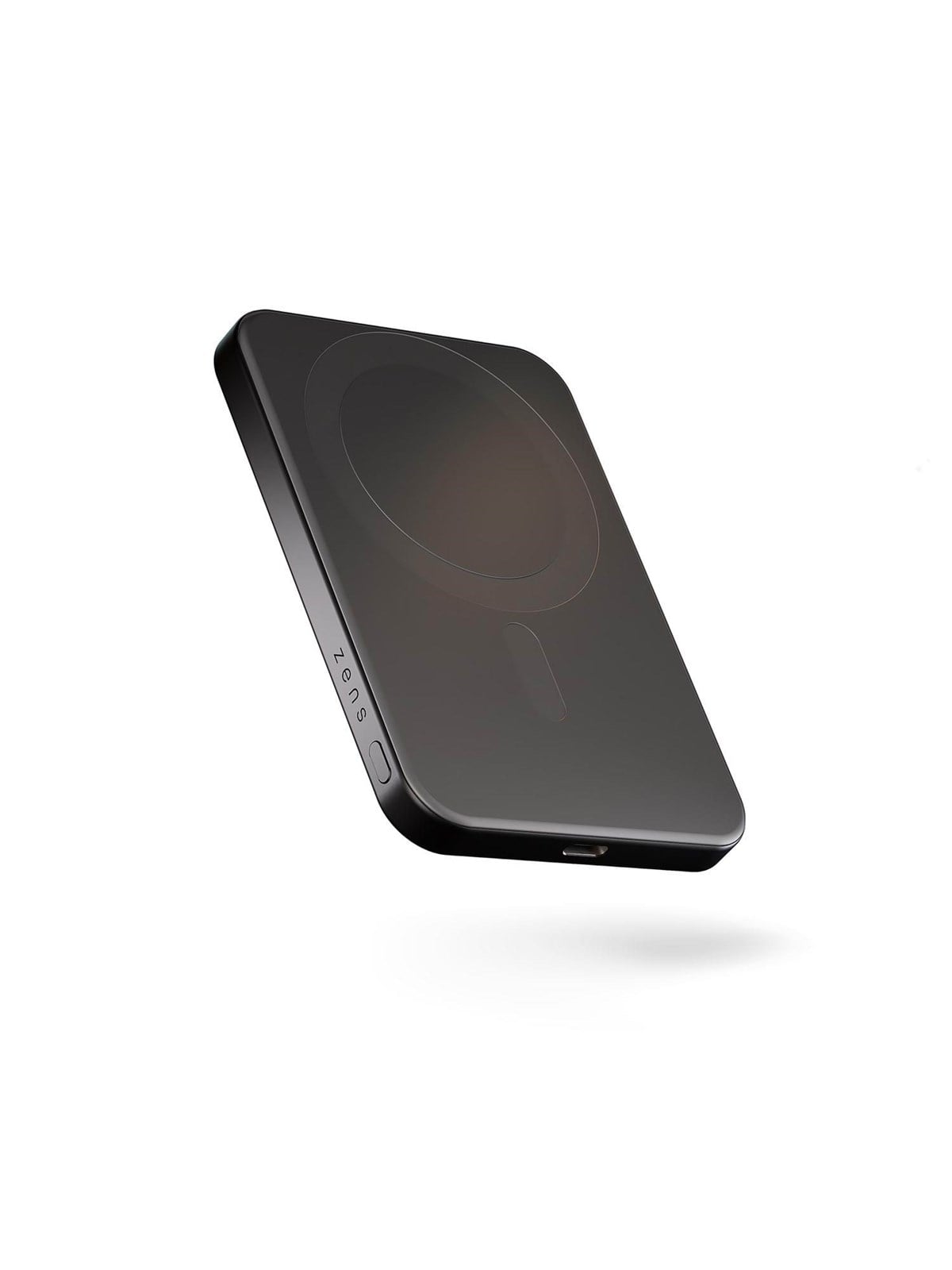 Zens Slim Qi2 Aluminium Powerbank 5000 Mah - Black Powerbank (Akku) - Schwarz - 5000 Mah - Powerbank Akku - Zepp05b/00