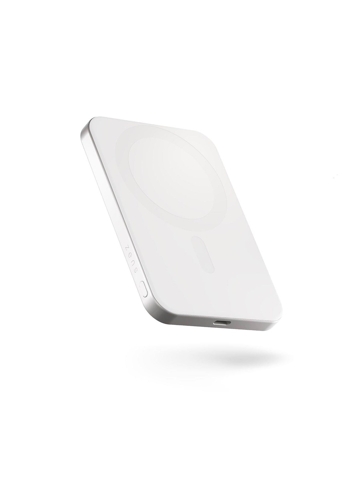 Zens Slim Qi2 Aluminium Powerbank 5000 Mah - White Powerbank (Akku) - Weiß - 5000 Mah - Powerbank Akku - Zepp05w/00