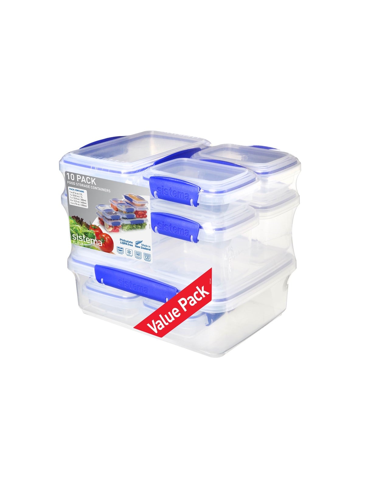 Sistema Klip it - 10 Pcs - Kuechenzubehoer - 1848