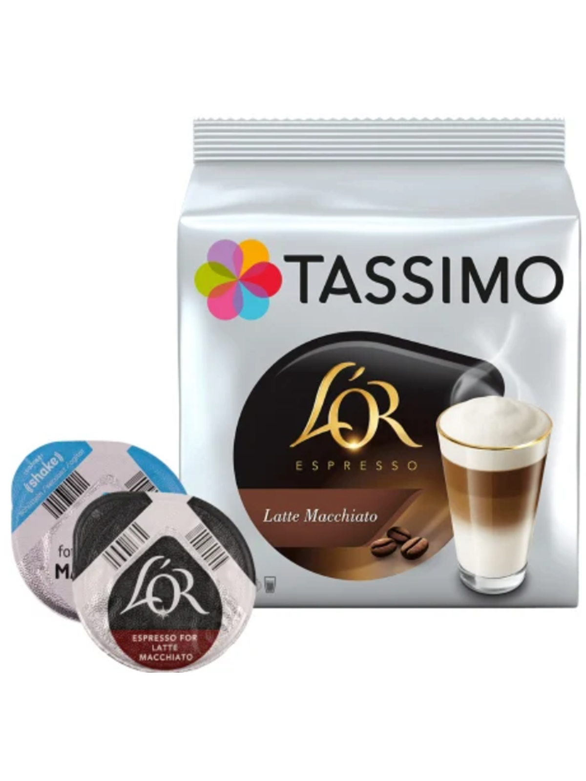 Tassimo L'or Latte Machiato Pods - 16 Pcs - Kaffeezubereitung - 4090856