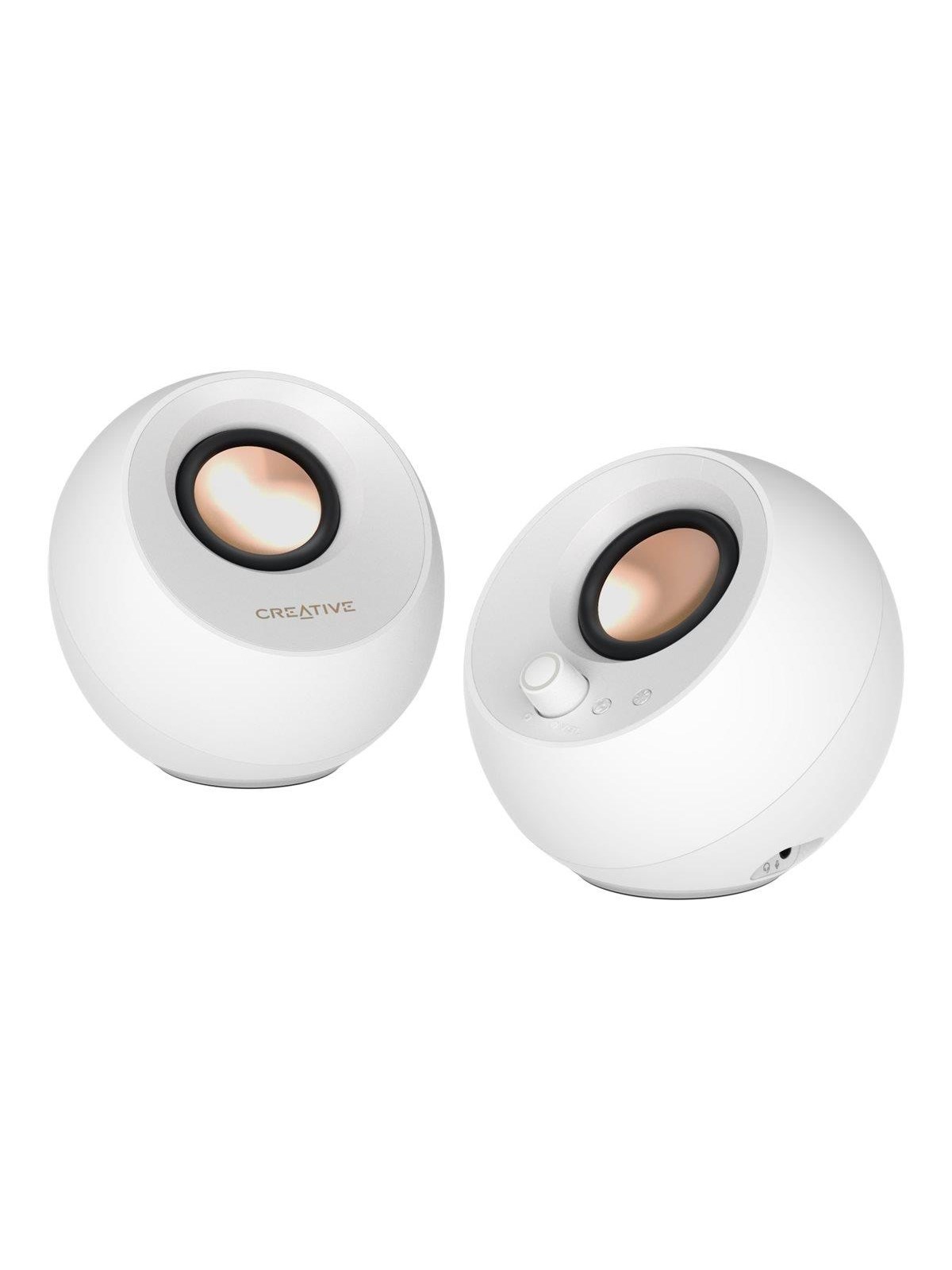 Creative Pebble Pro - White - Bluetooth - 2.0 Pc-lautsprecher - Schwarz - Lautsprecher Computer - 51mf1710aa003