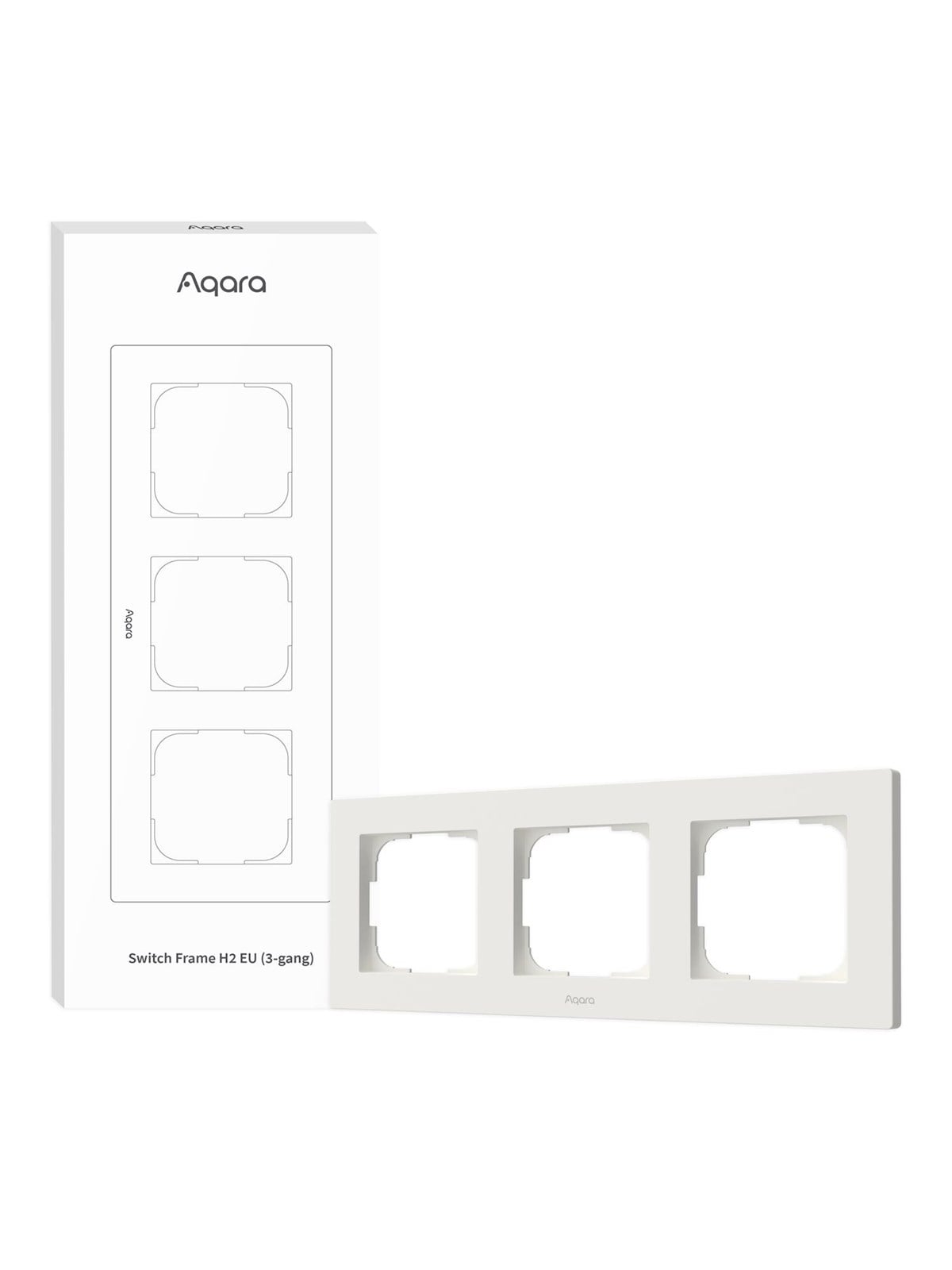 Aqara Switch Frame H2 EU White (3-gang) - Smart Home - Aqa_Fe-x02d