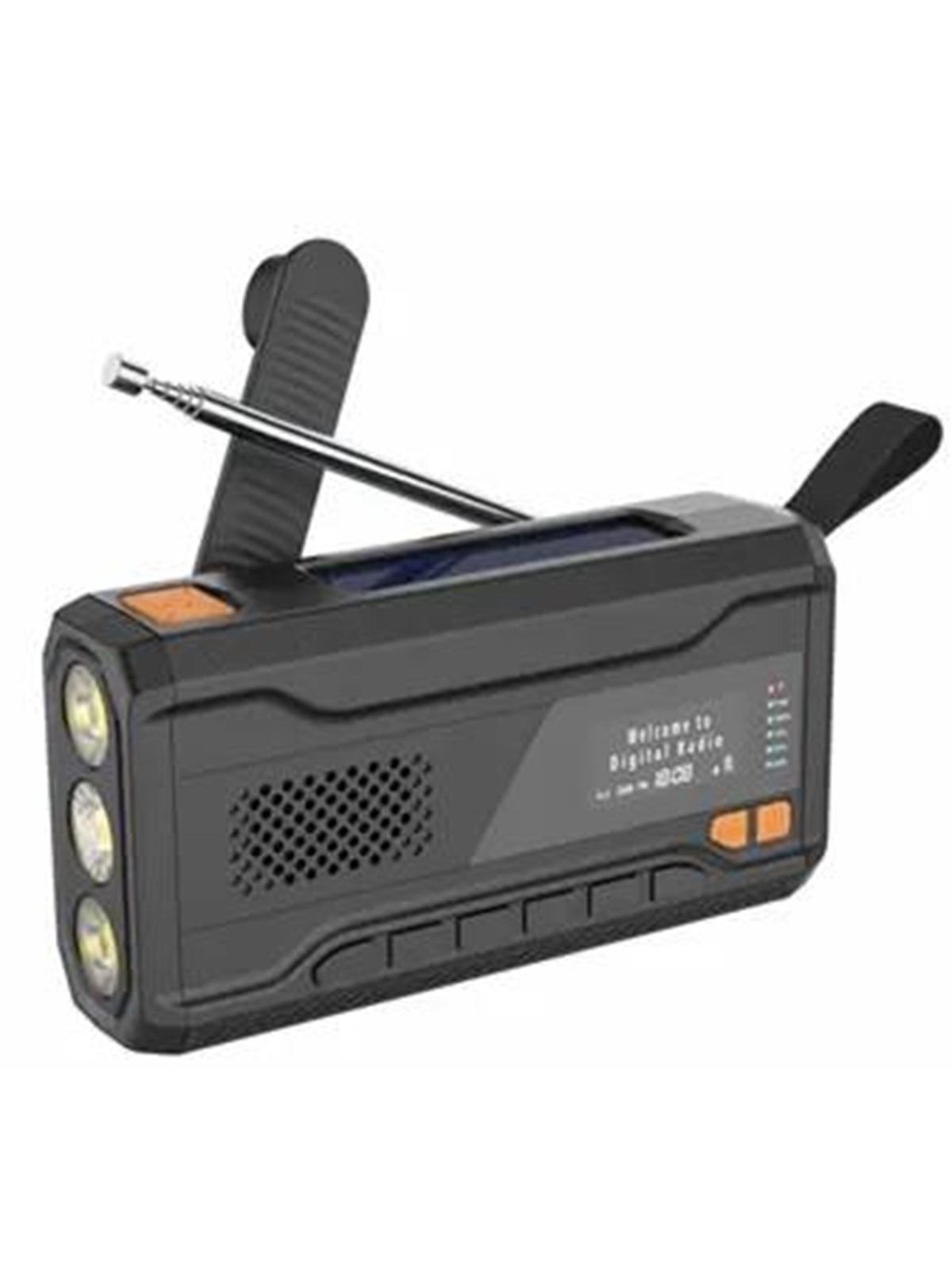 Denver Scd-2033 - Emergency Radio - Solar - Dynamo - 2000mah Powerbank - Dab/fm - Schwarz - Dab Netzwerk Und Radiowecker