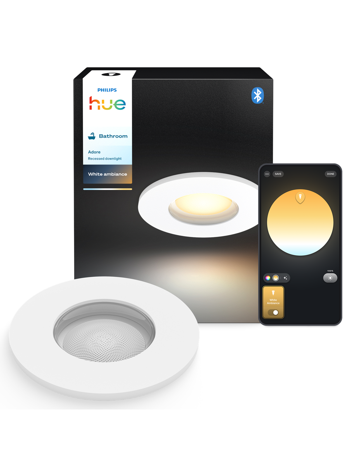 Philips Hue Adore Recessed White 1x4.2W - Smart Home - 929004611401