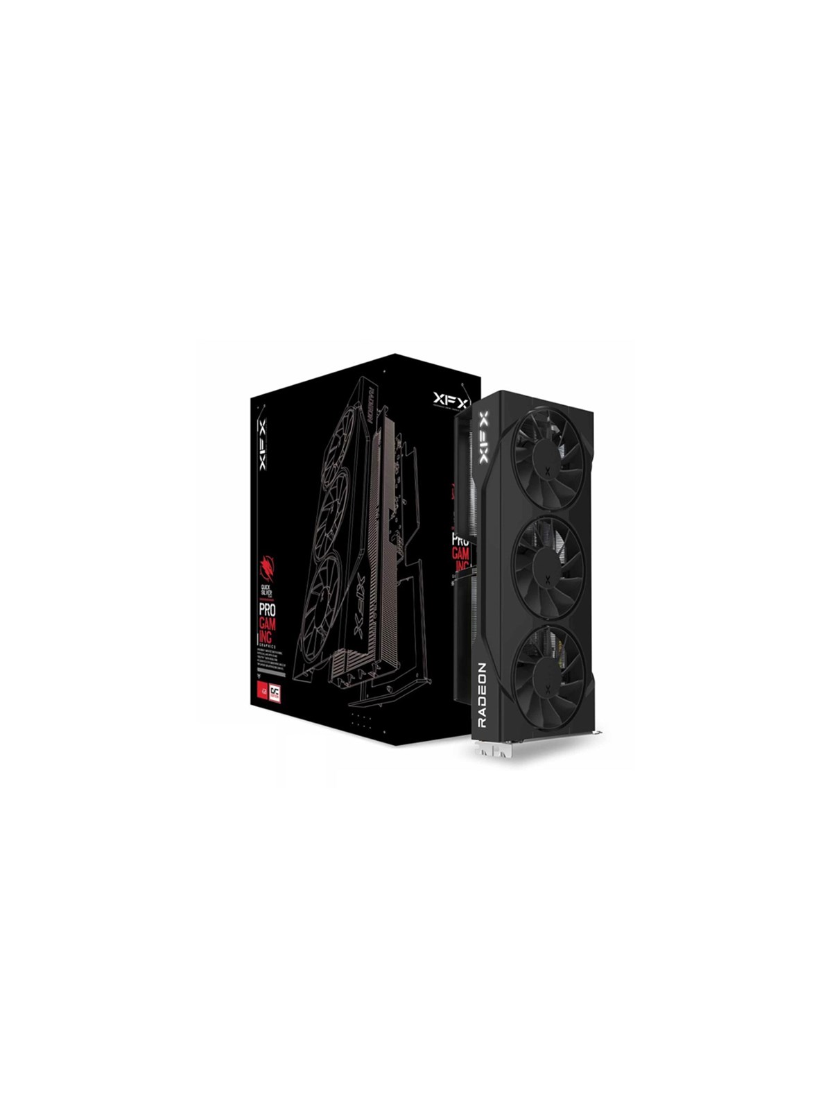 Xfx Radeon RX 9060 XT Swift Triple Fan Black - 16gb Gddr6 Ram - Grafikkarte - Rx-96ts316b7